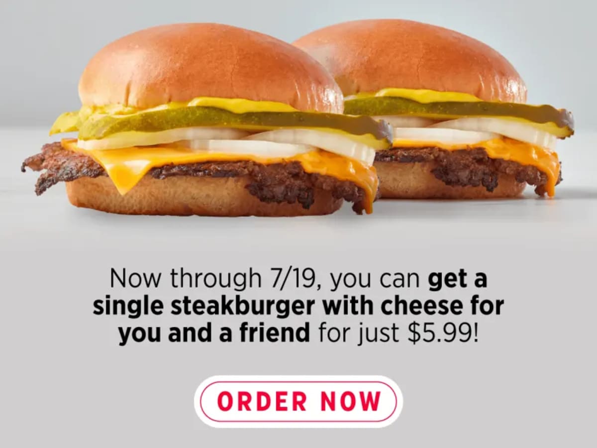 2 Single Steakburgers with Cheese - Rewards Members Only