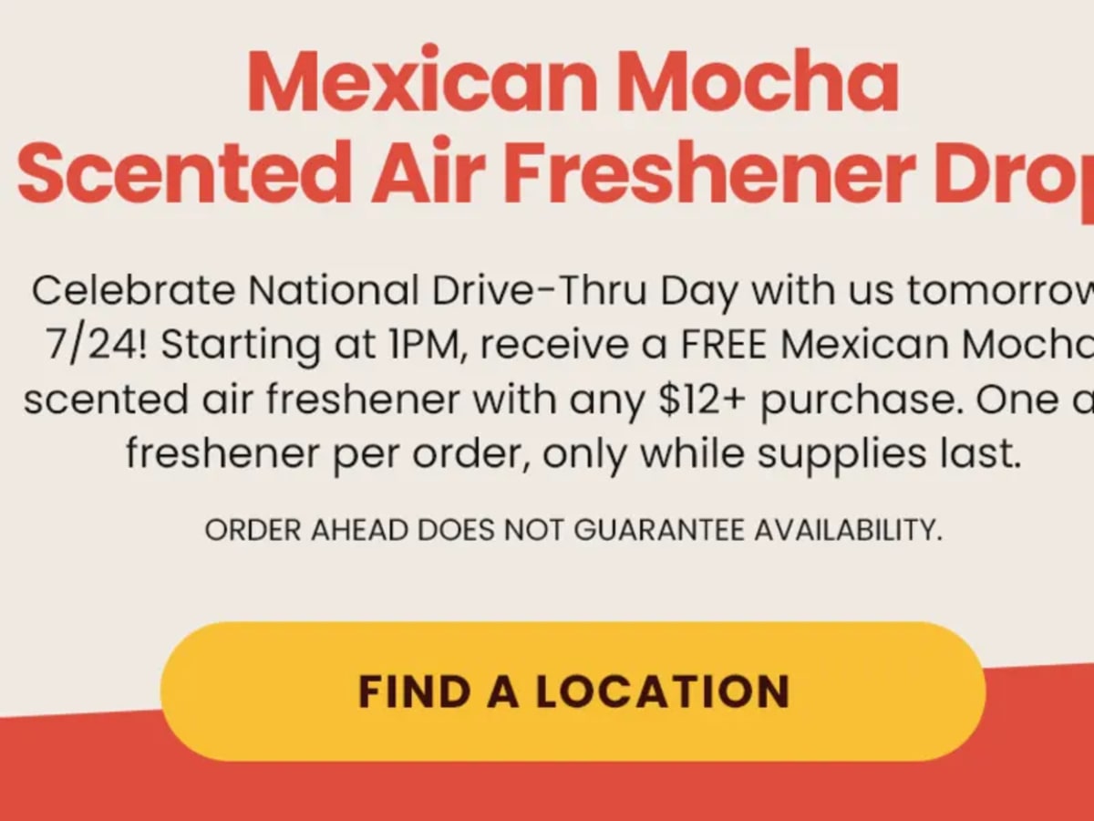 Free Car Air Freshener with $12+ Purchase