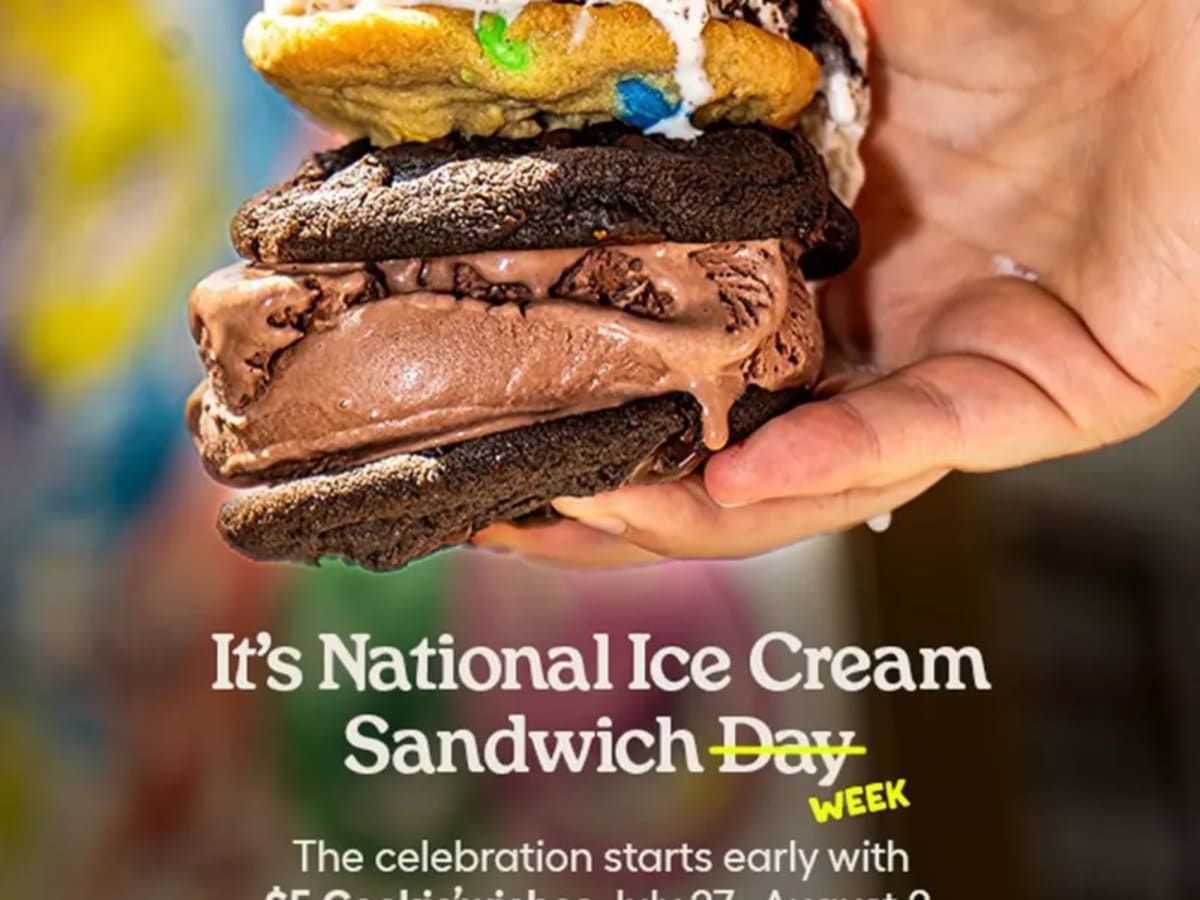 $5 Cookie'wiches - National Ice Cream Sandwich Day