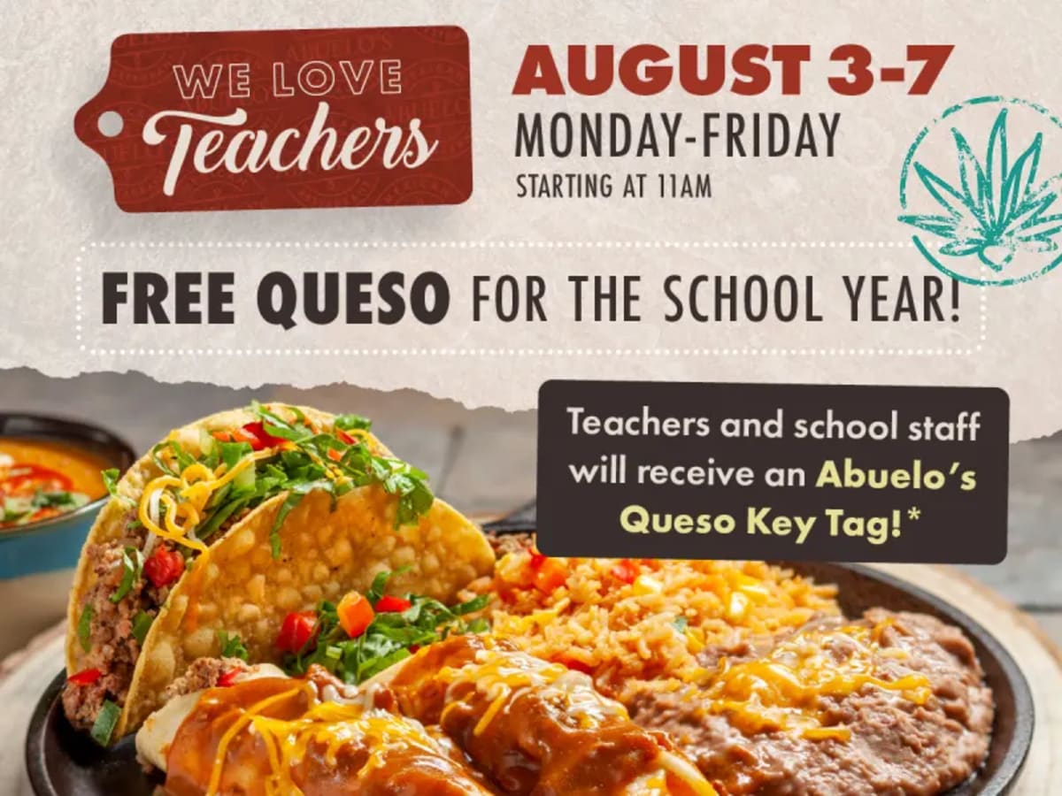 Free Queso for Teachers - Back to School Week