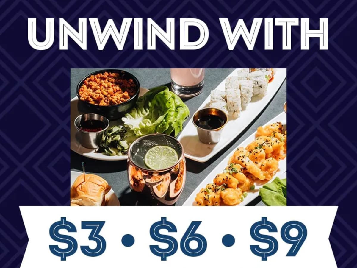 $3, $6, $9 Happy Hour — Sushi & Appetizers