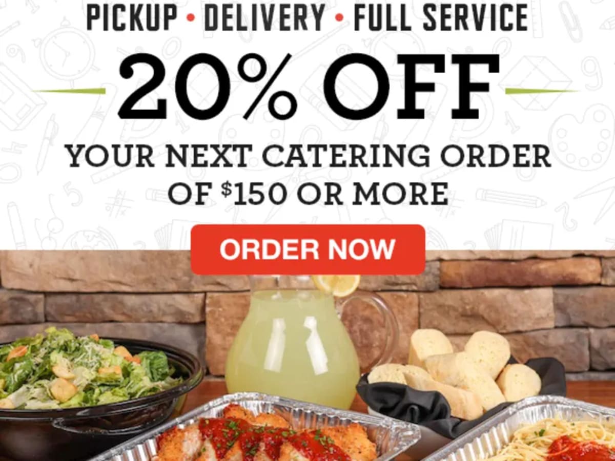 20% Off Catering Orders $150+ - Rewards Members Only