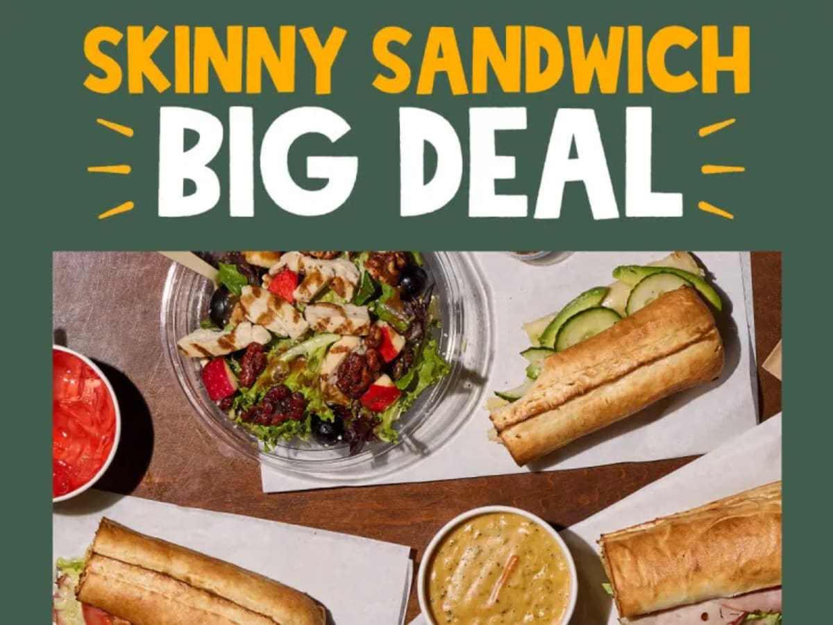 $6 Skinny Sandwich, Monday–Friday 2–5 PM