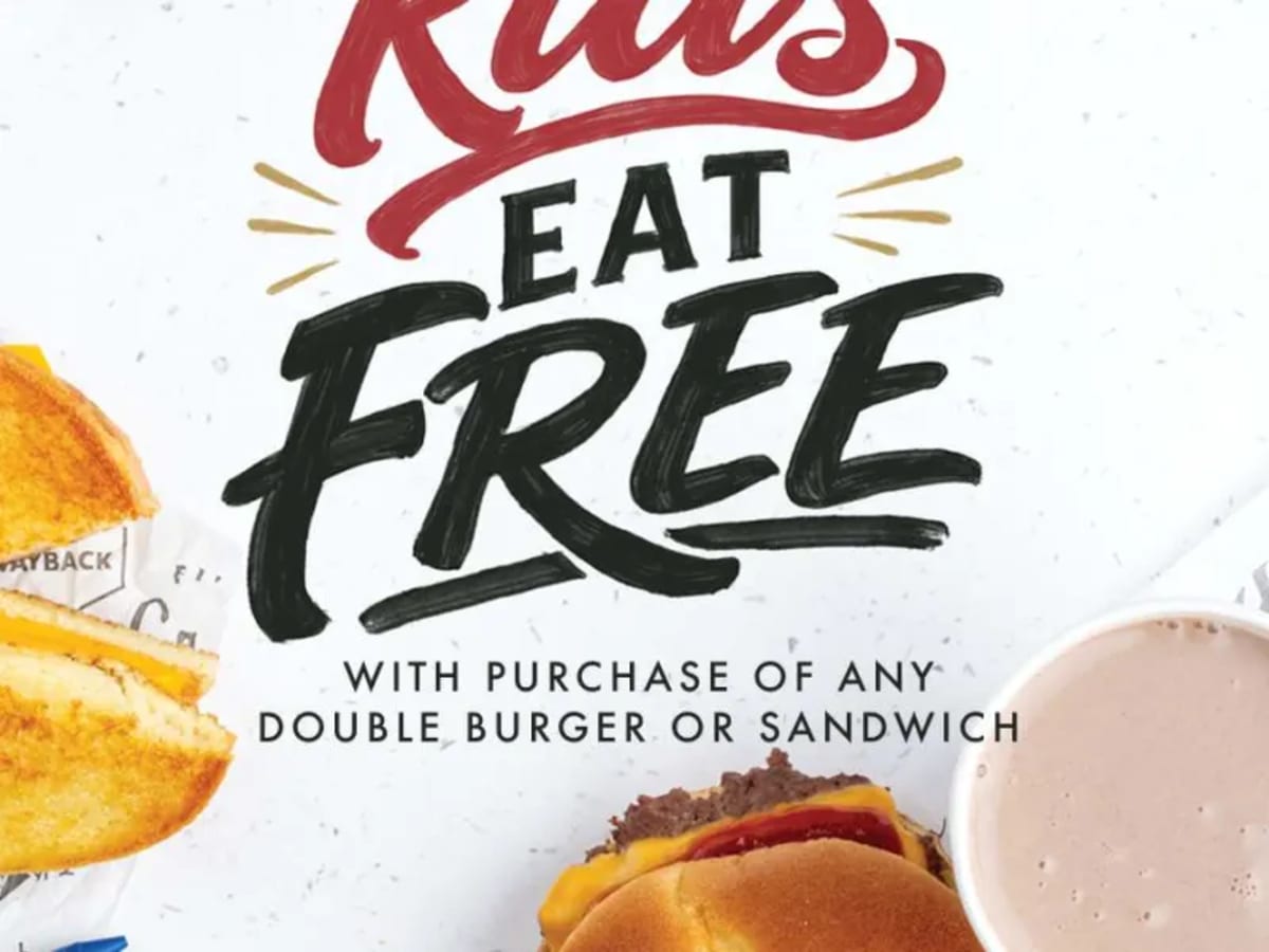 Free Kids' Meal with Double Burger or Sandwich