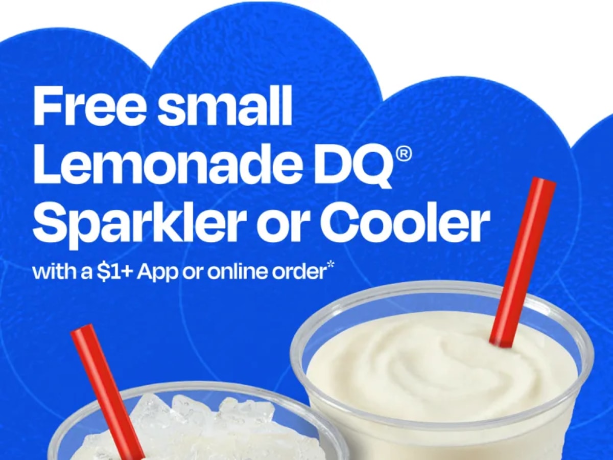 Free Small Lemonade Sparkler or Cooler