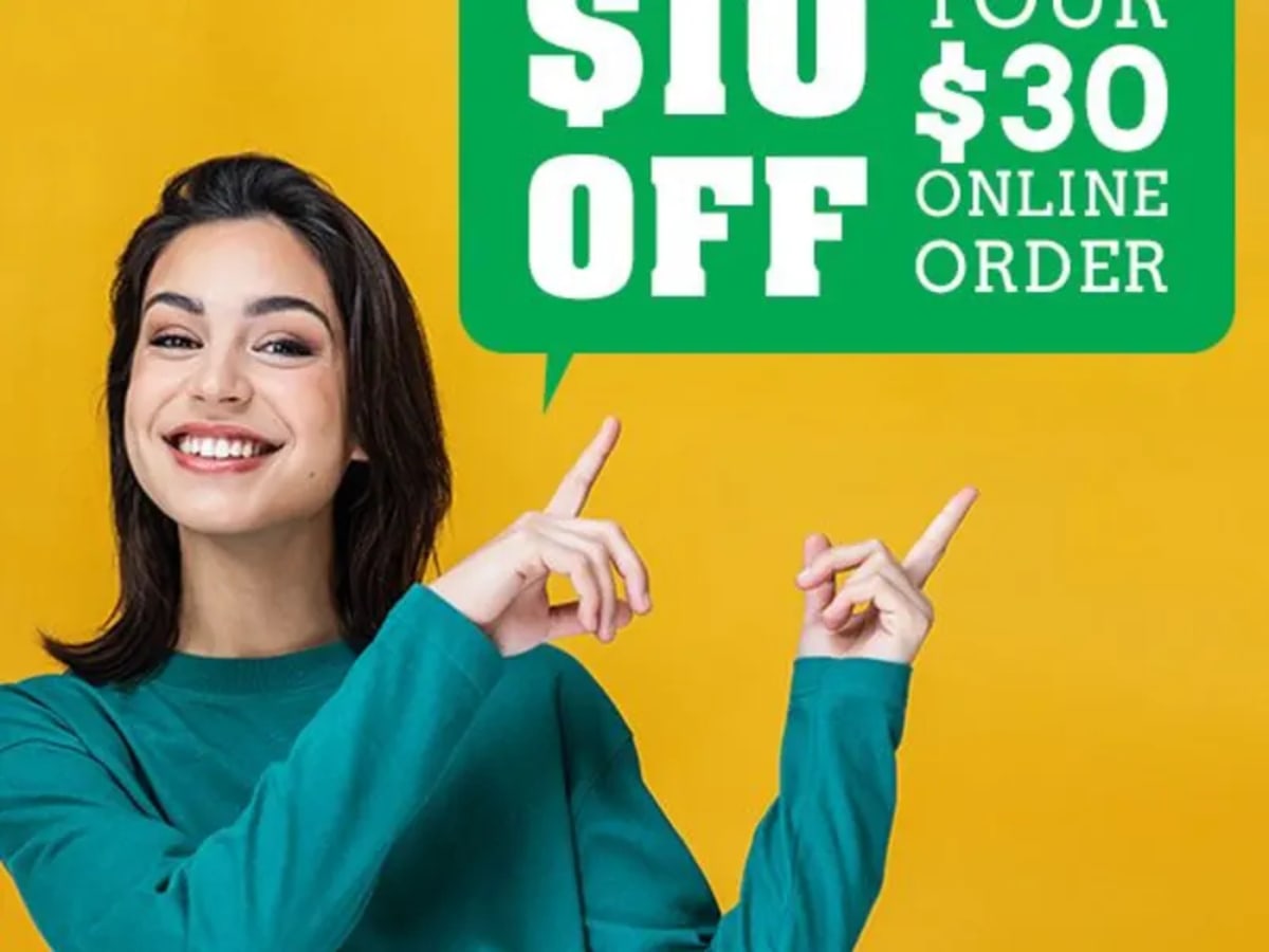 $10 Off Online Order of $30+