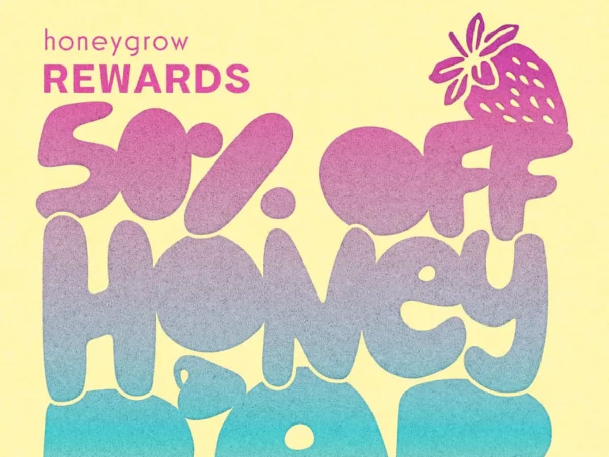 50% Off Honeybar with Entree - Rewards Members Only