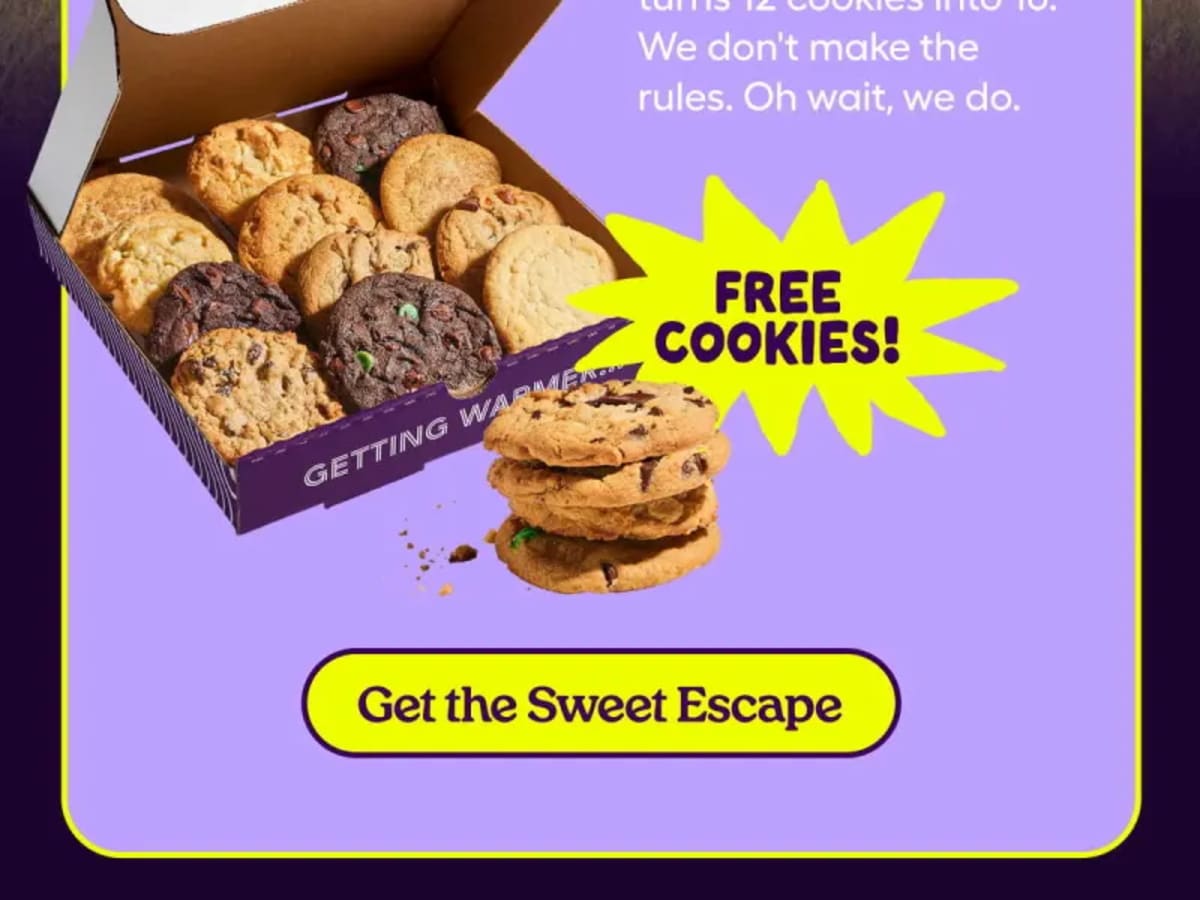 Buy 12 Cookies Get 4 Free - Sweet Escape