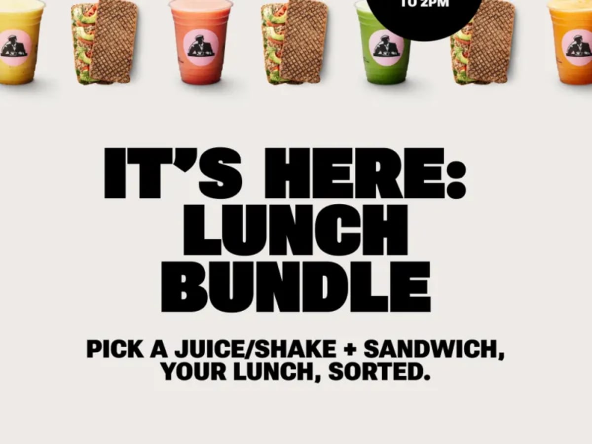 Lunch Bundle: Sandwich + Juice for $20