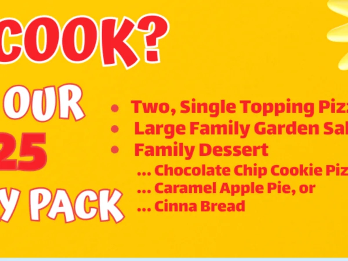 $25 Family Pack – Feeds 4 with Free Dessert