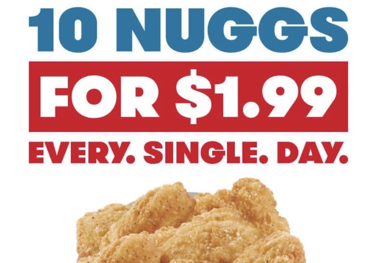 10-Piece Nuggets for $1.99