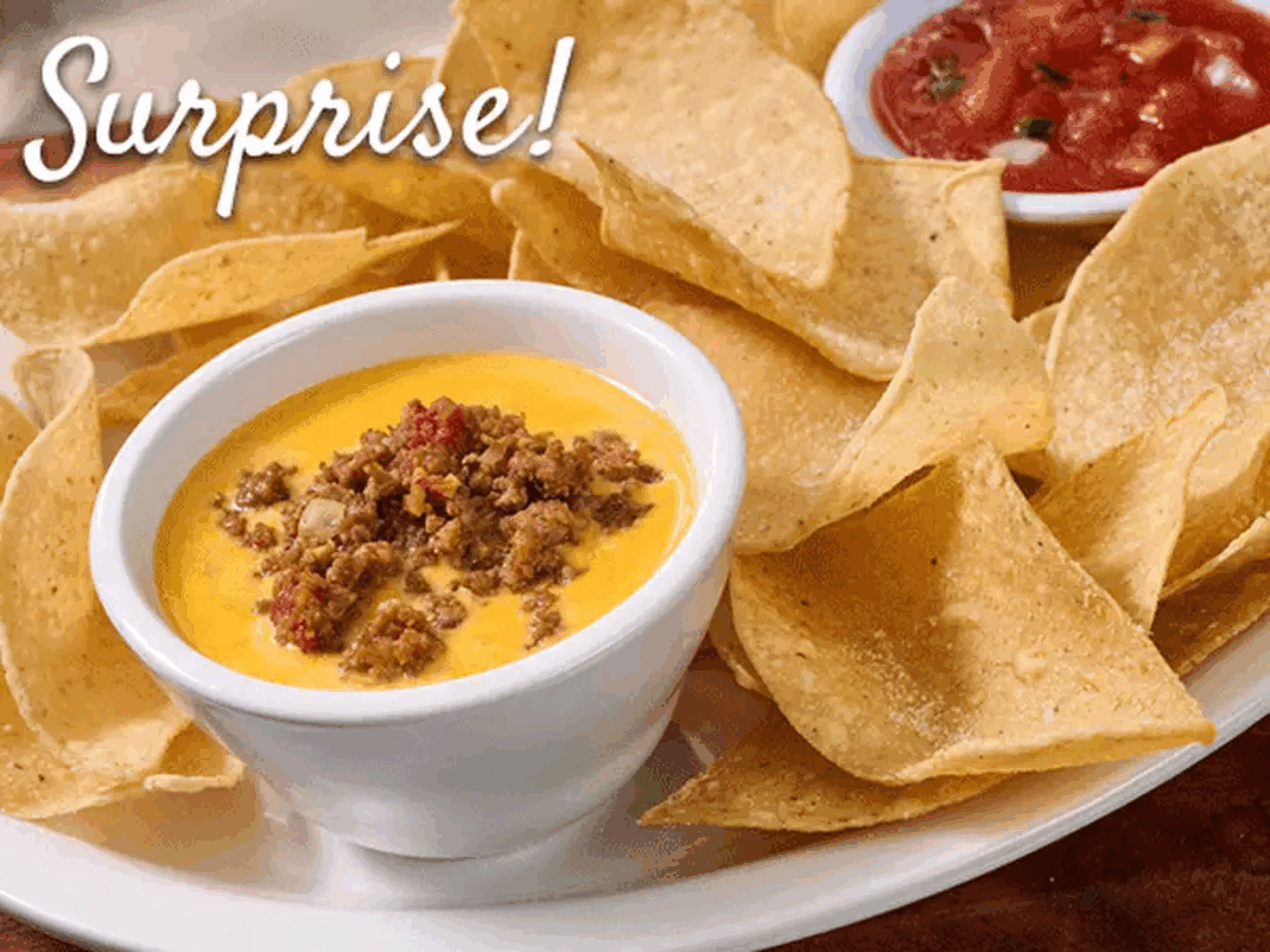 Free Chips & Queso or Spinach Dip - Rewards Members Only
