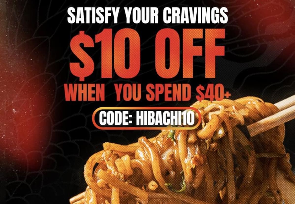 $10 Off $40+ Takeout or Delivery
