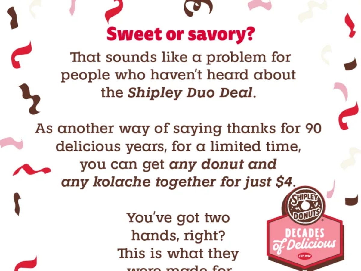 Any Donut + Any Kolache for $4