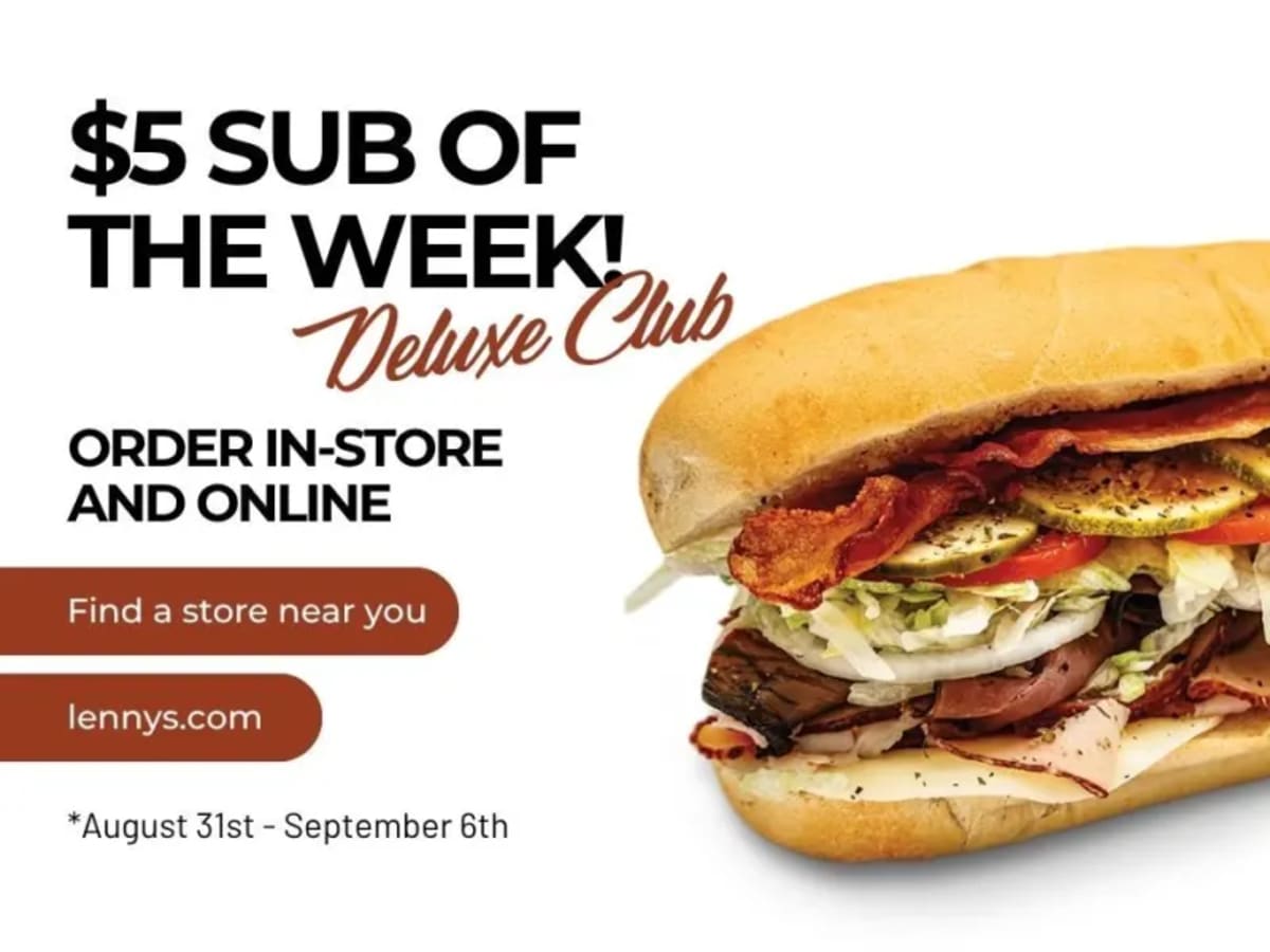$5 Deluxe Club 5" Sub