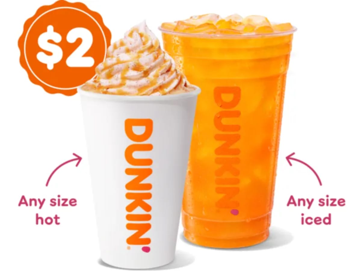 $2 Iced or Hot Drinks - Rewards Members