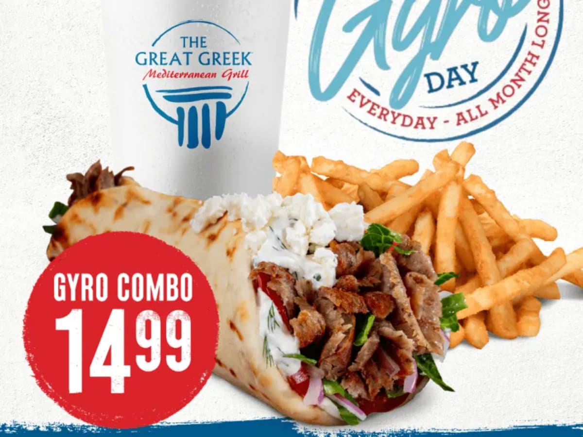 $14.99 Gyro Combo - National Gyro Month