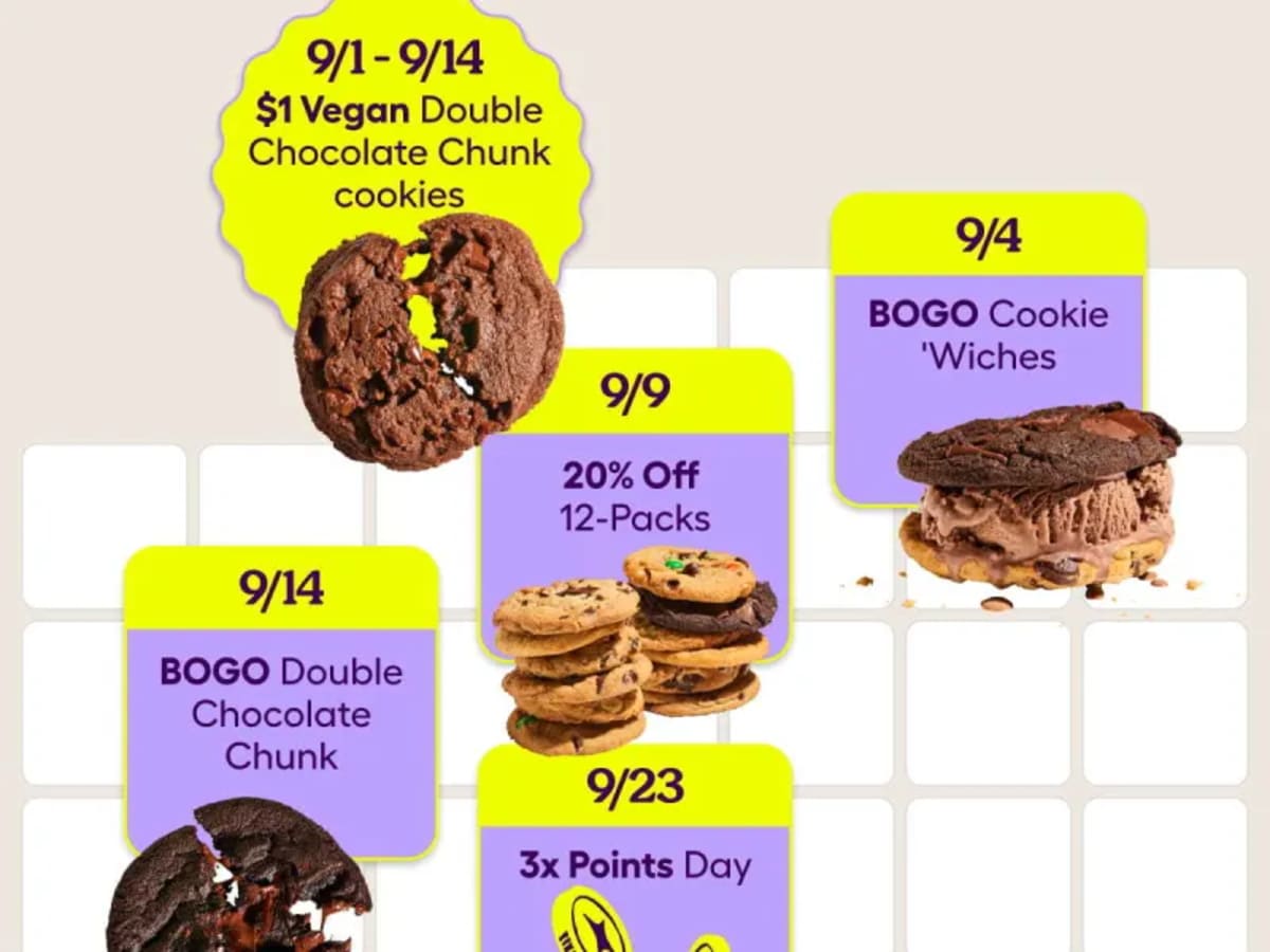 BOGO Double Chocolate Chunk Cookies