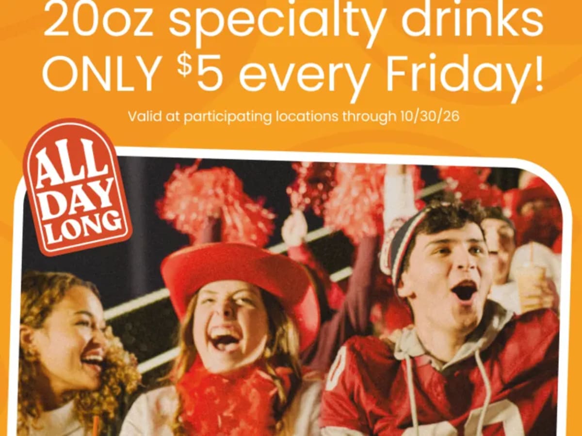 $5 20oz Specialty Drinks Every Friday