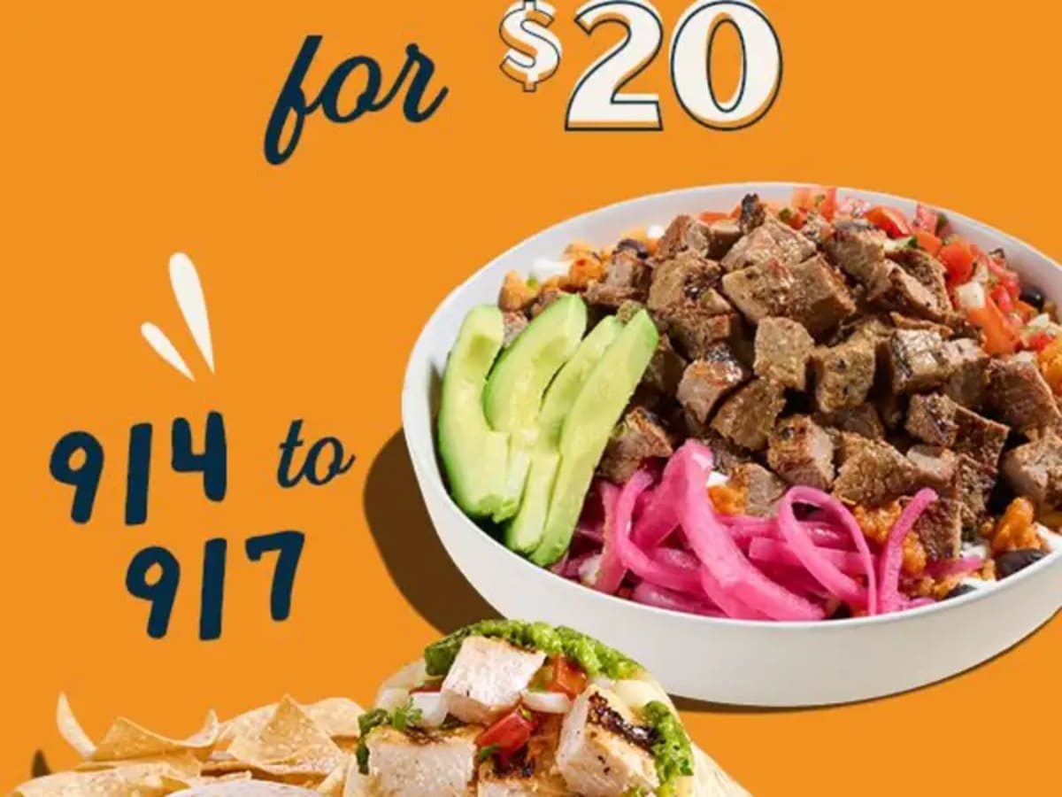 2 Entrees for $20