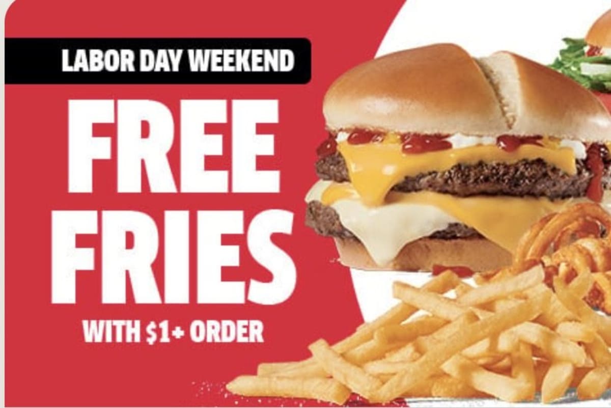 Free Fries with $1+ Order