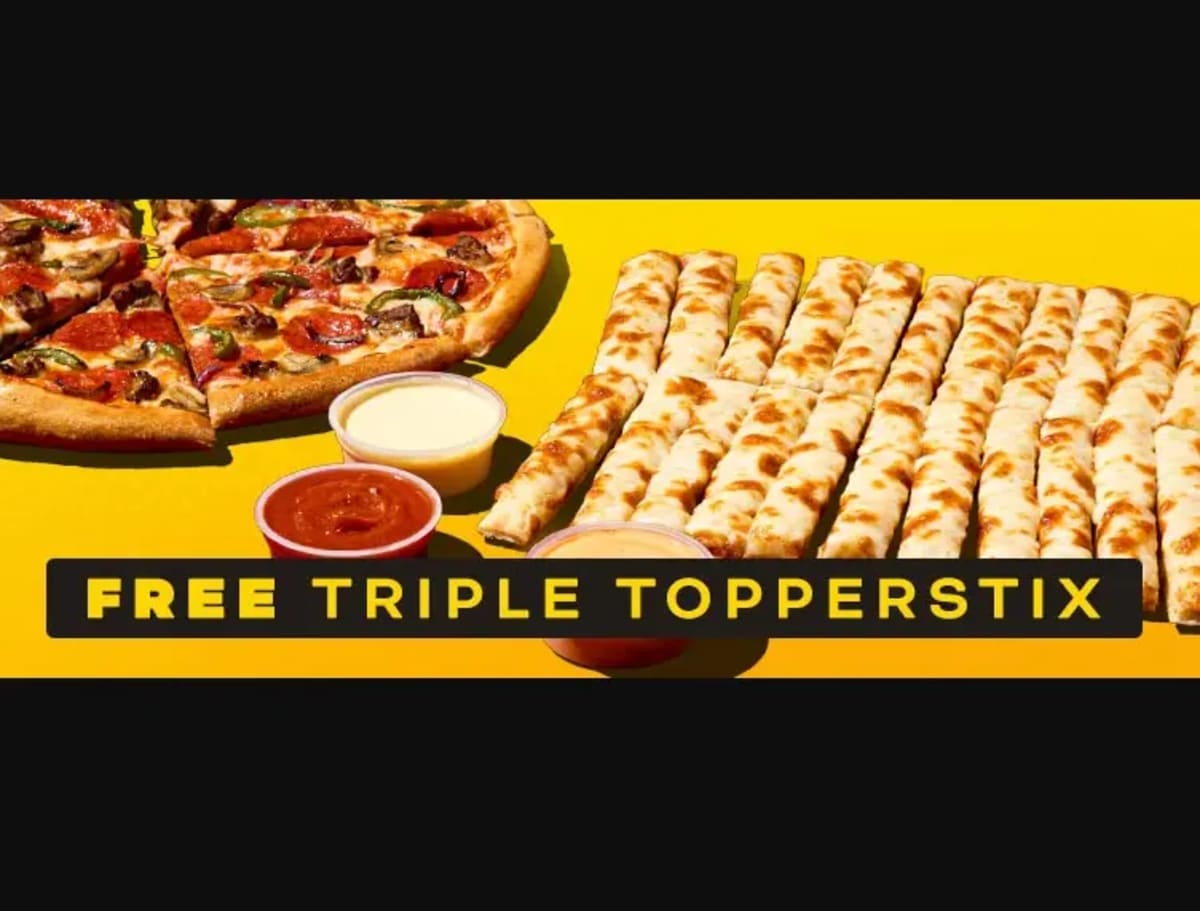 Free Triple Original Stix with Large House Pizza