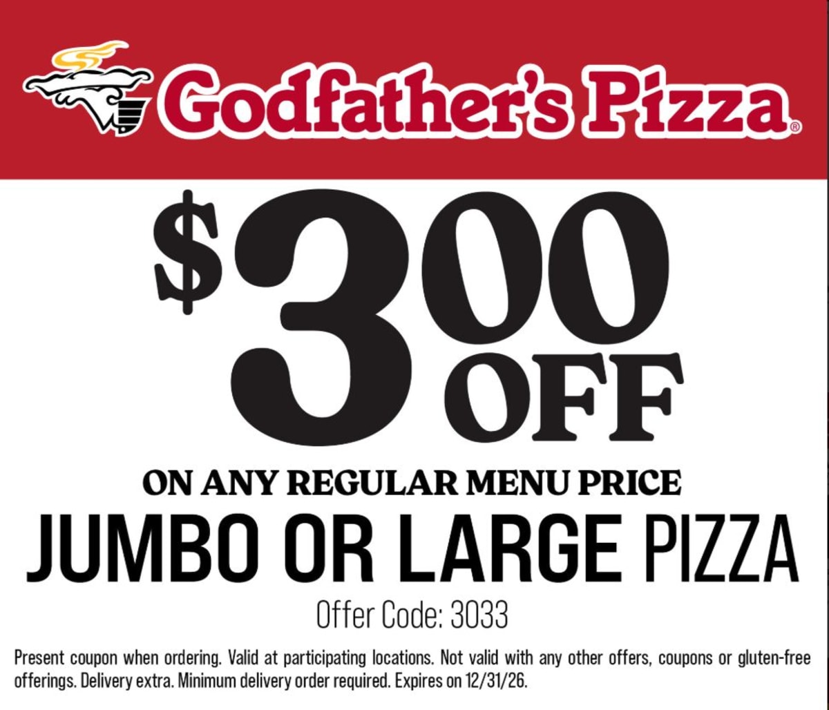 $3 Off Any Jumbo or Large Pizza