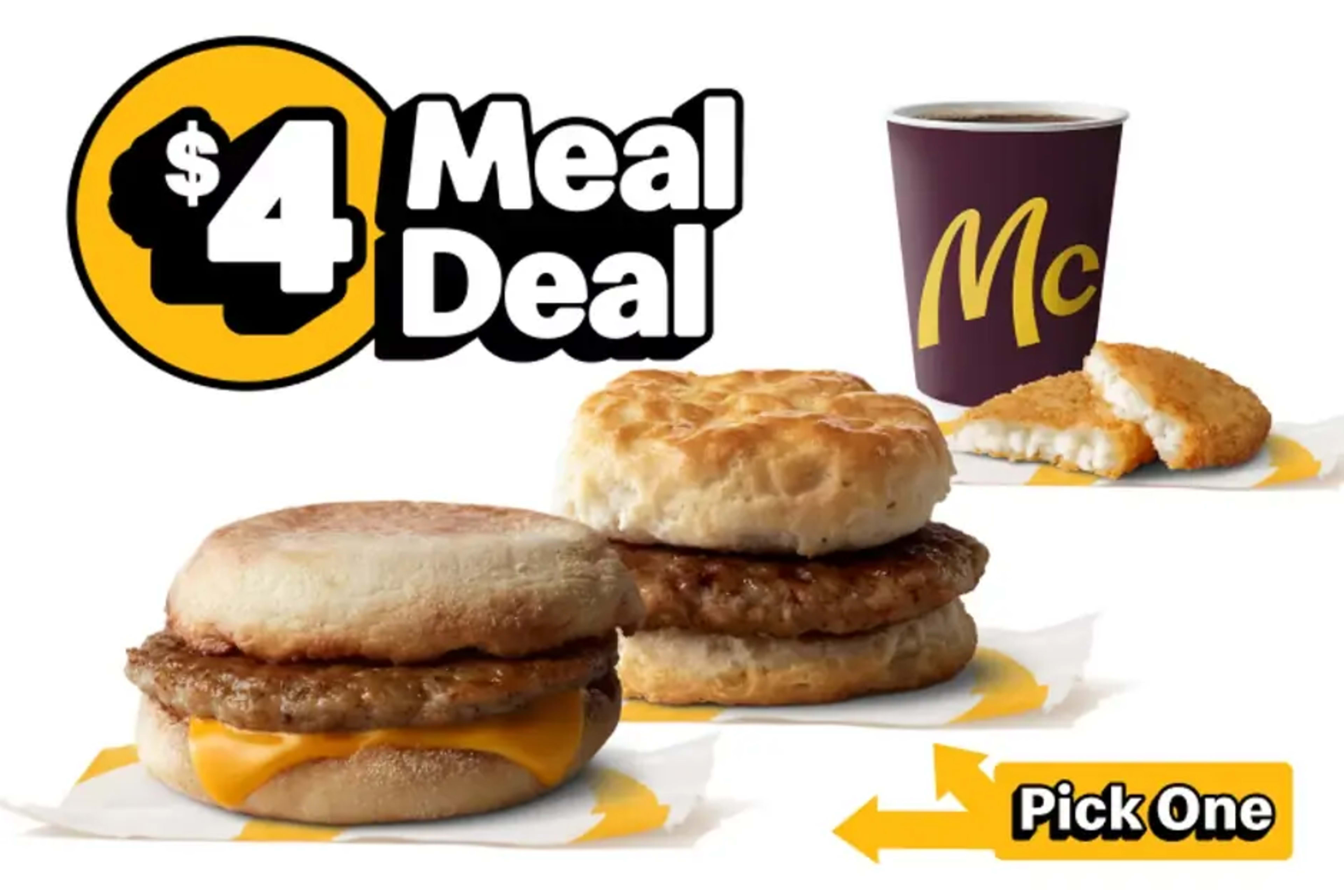 McValue $4 Breakfast Meal Deal