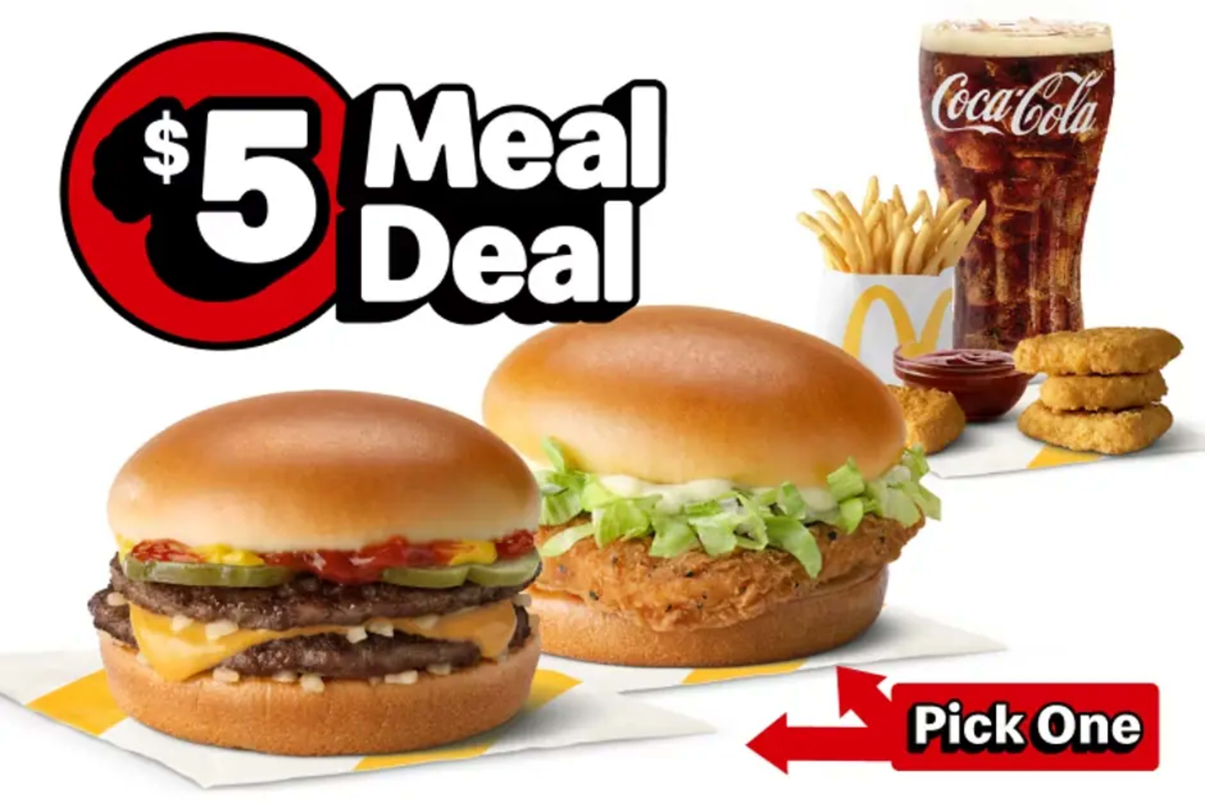 McValue Meal Deals from $5