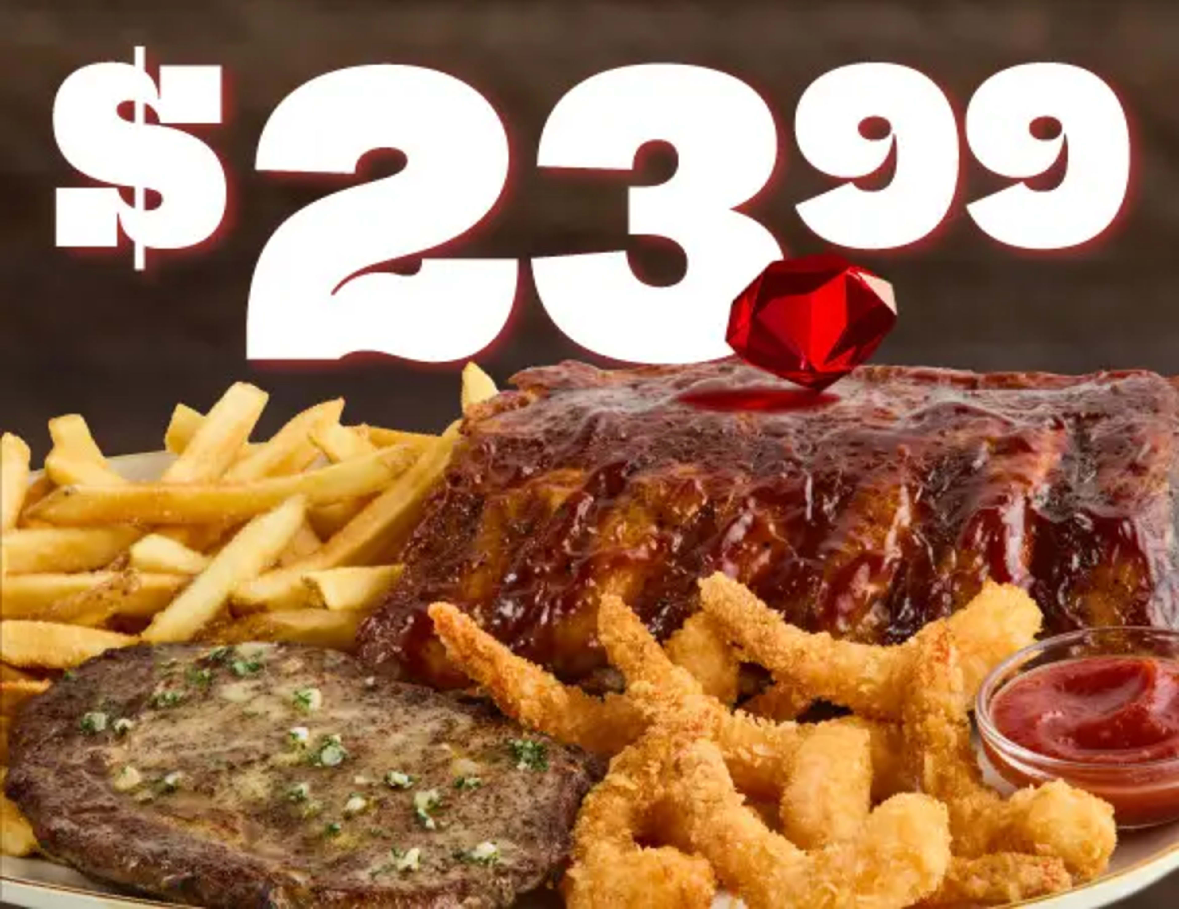 Saturday: Garden Bar Lunch & Steak Dinner