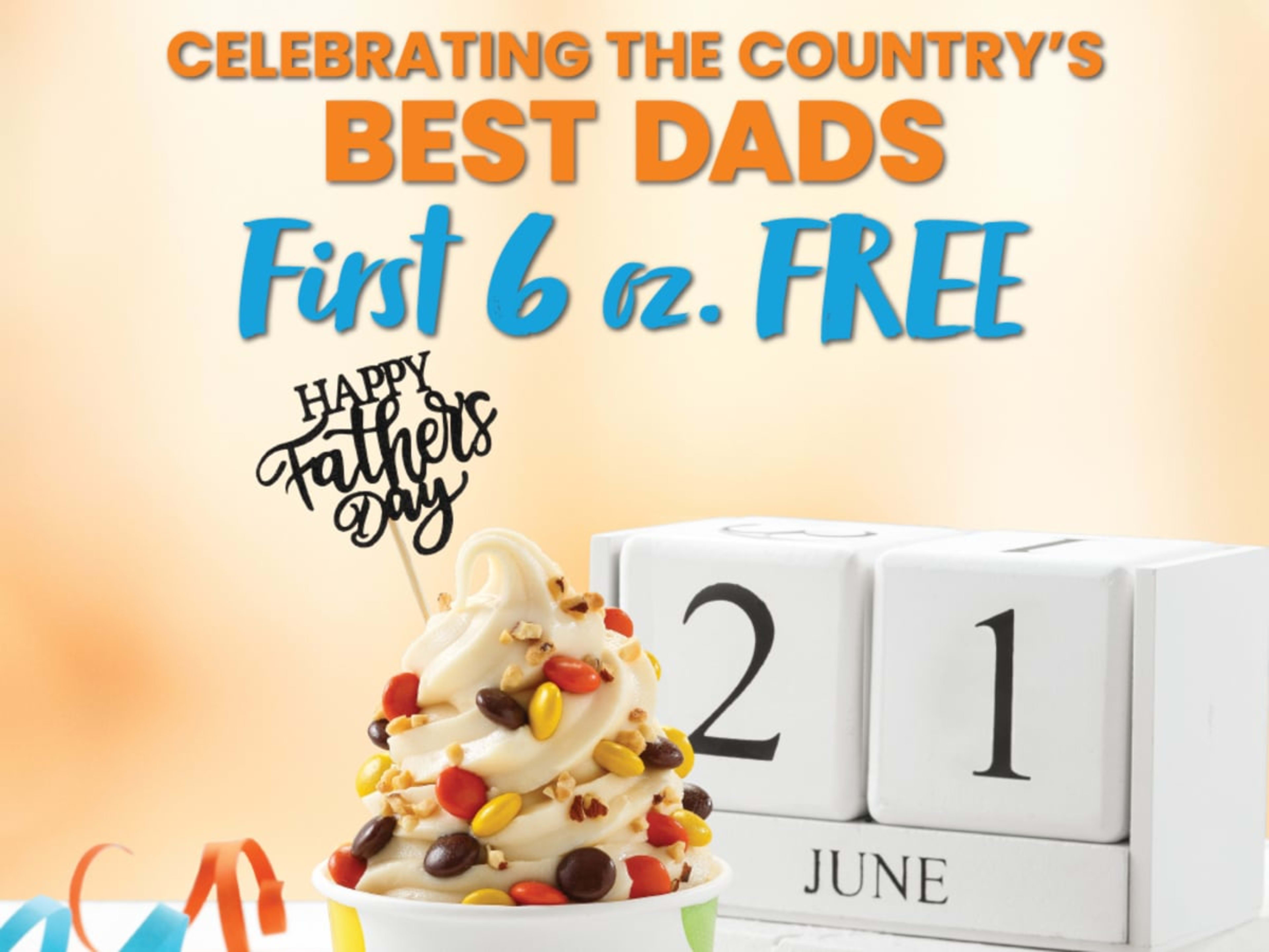 Free 6 oz Froyo for Dads on Father's Day