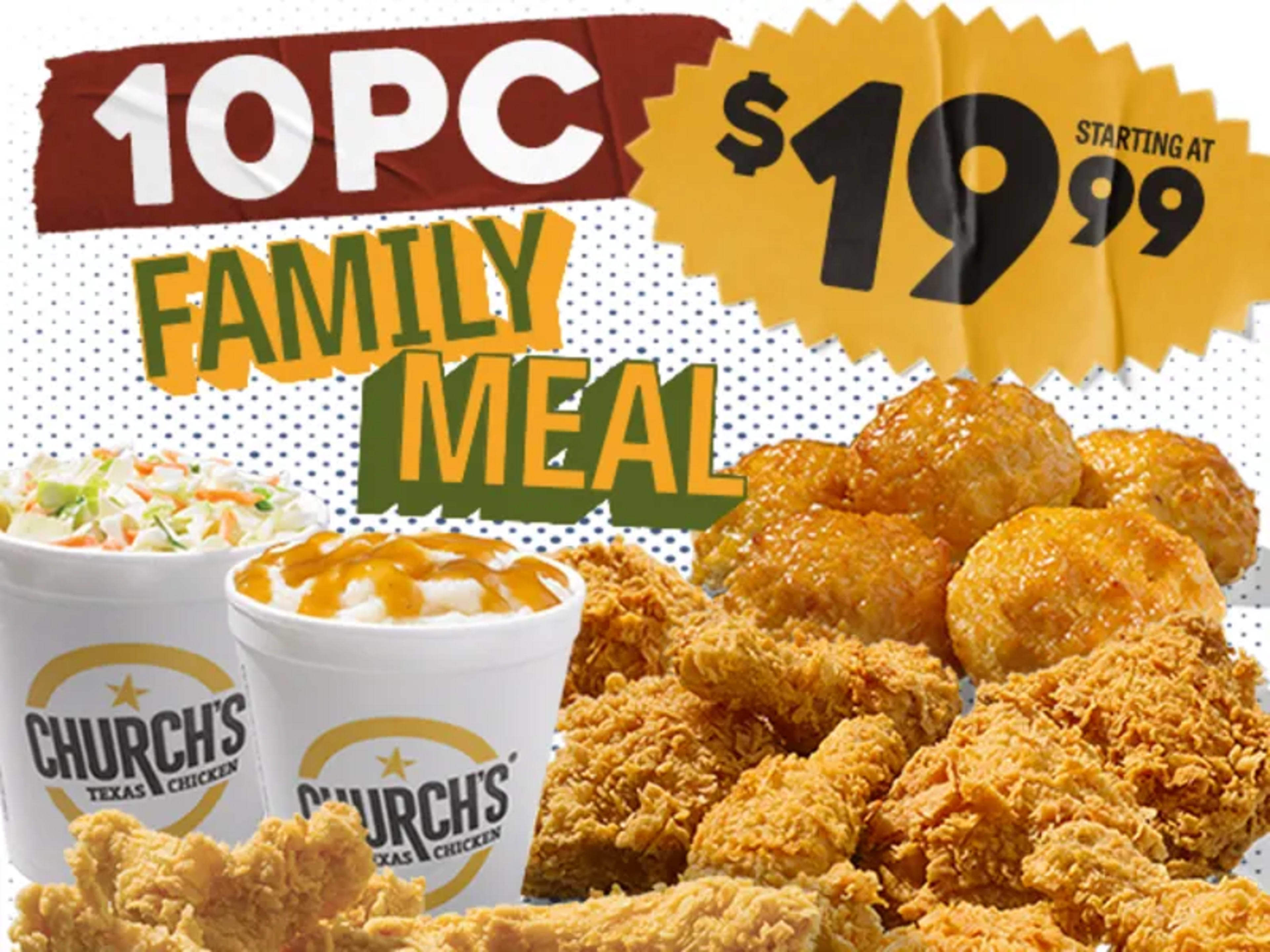 10PC Family Meal Starting at $19.99
