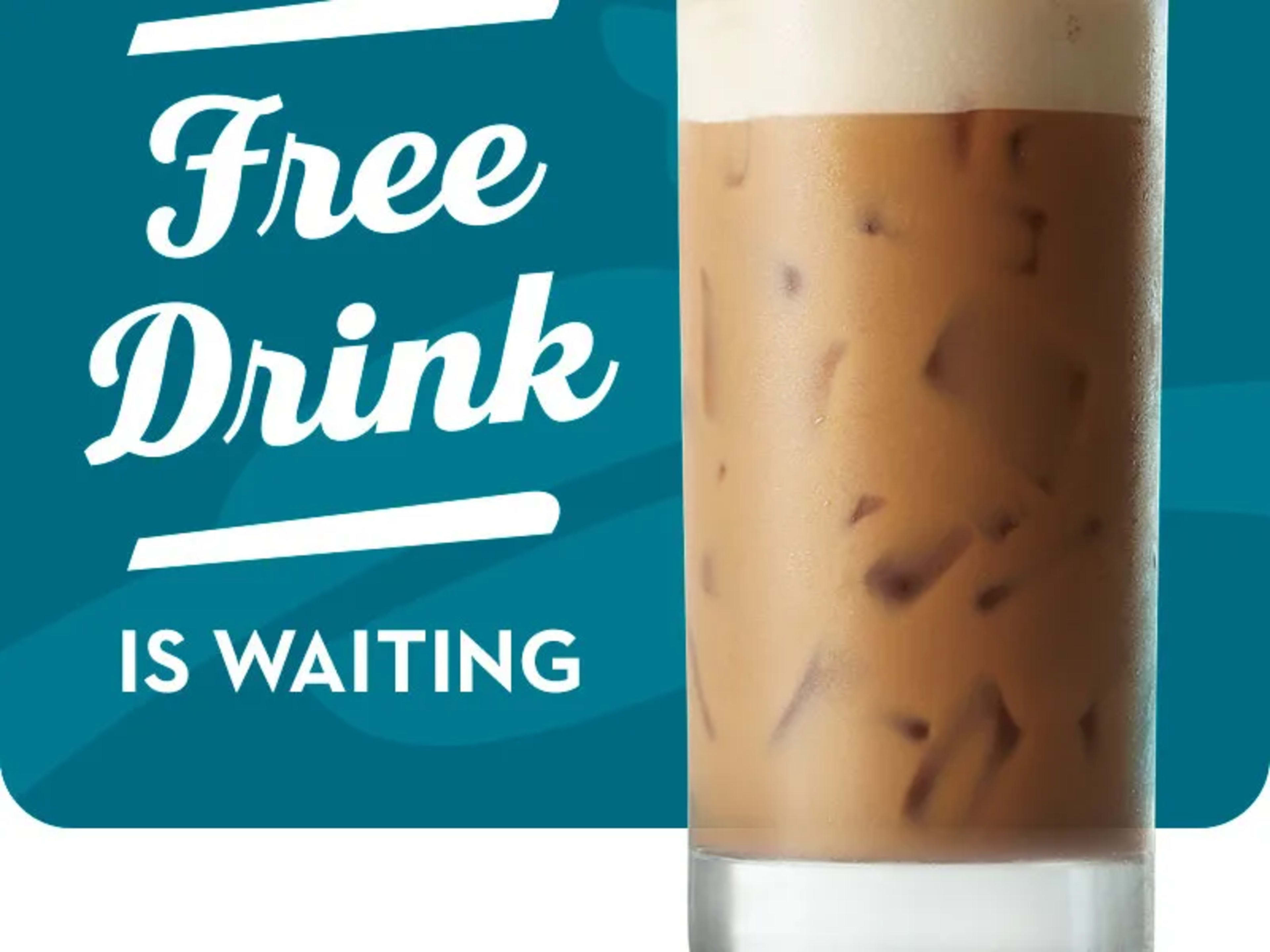 Free Medium Beverage with Purchase - Rewards Members Only