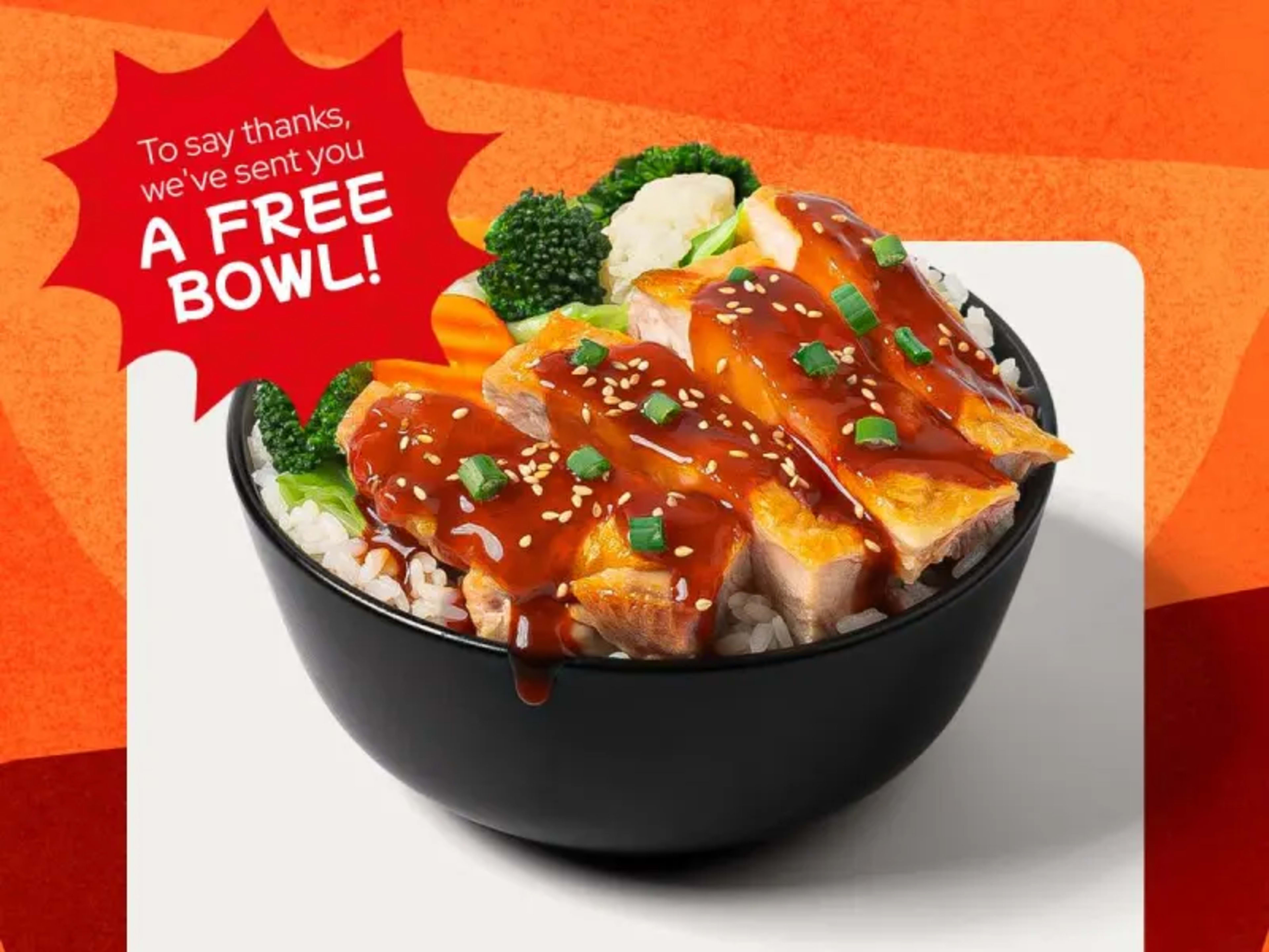 Free Regular Bowl with Appetizer Purchase - Free Signup