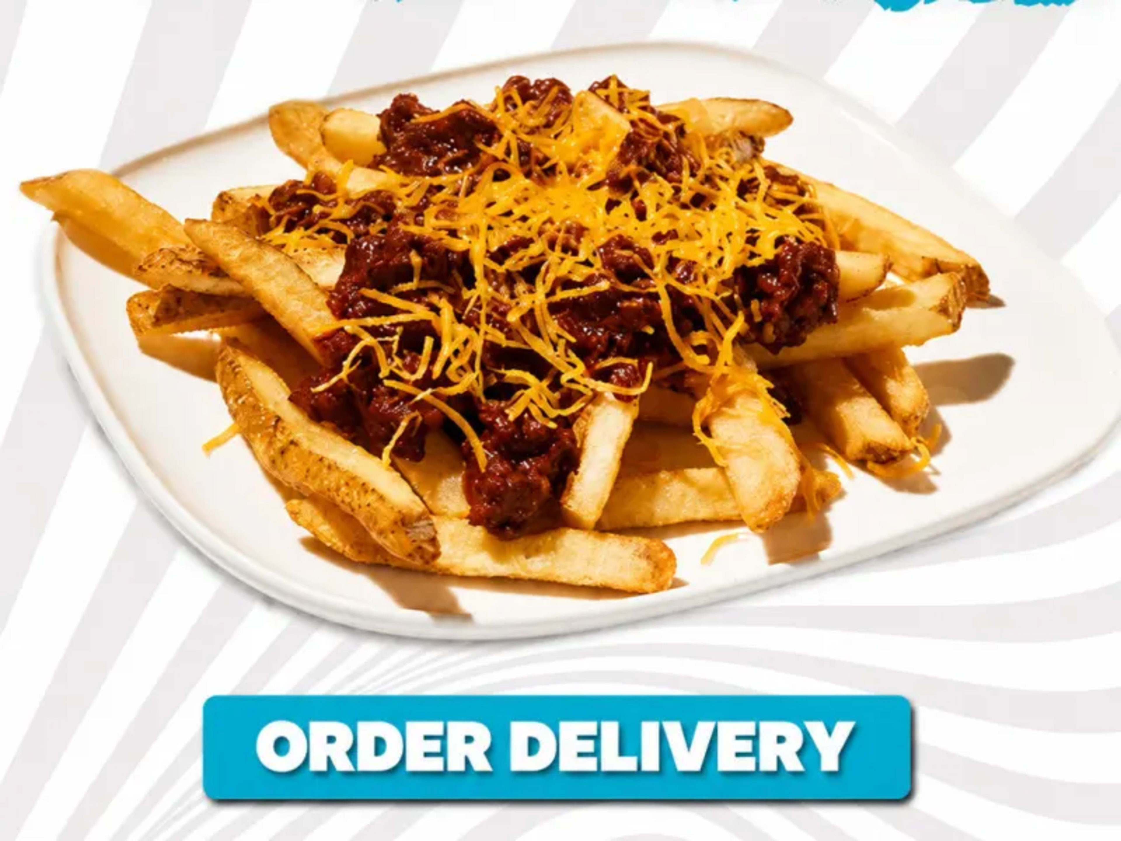 Free Chili Cheese Fry with $10 Order