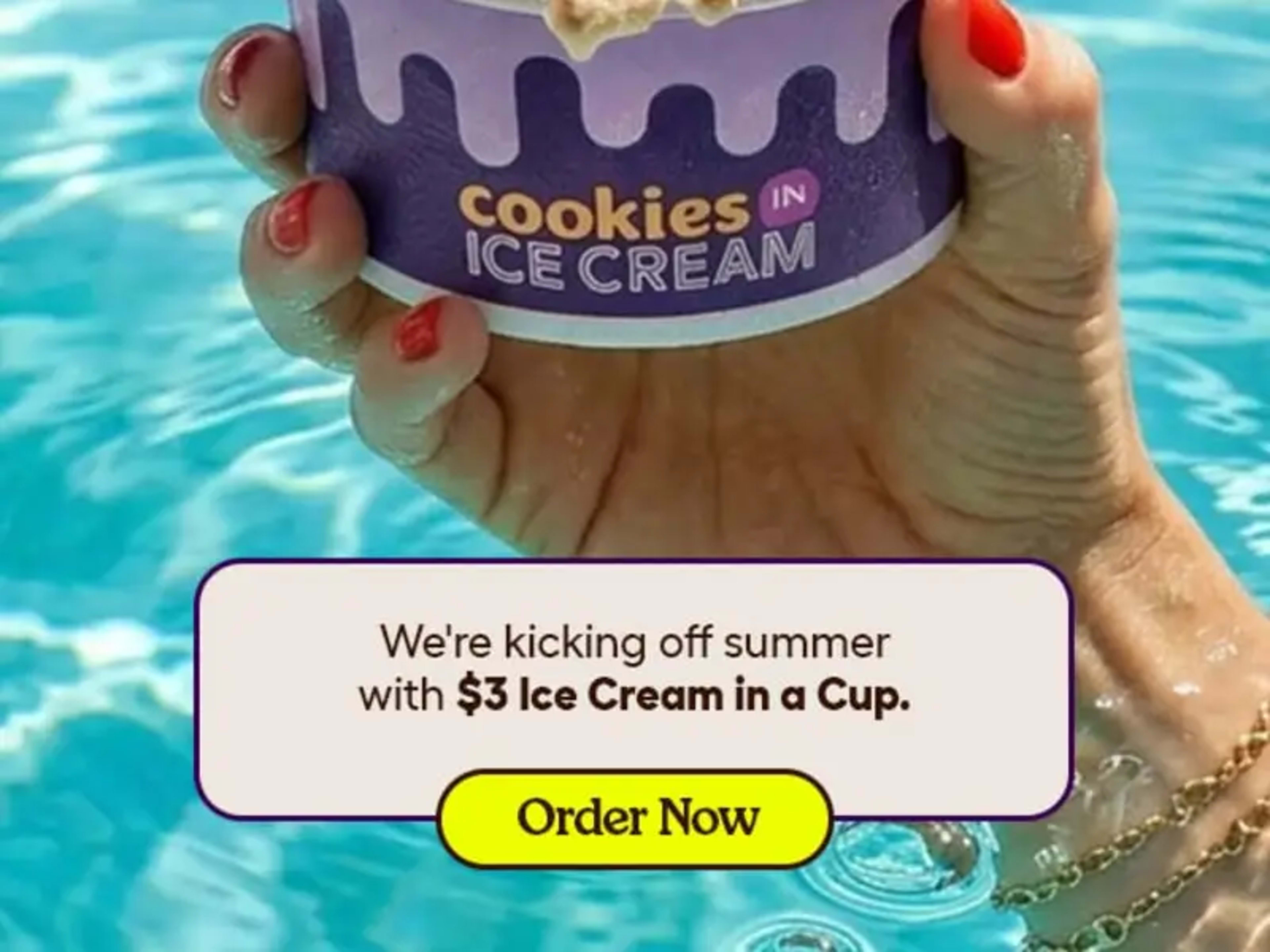 $3 Ice Cream in a Cup