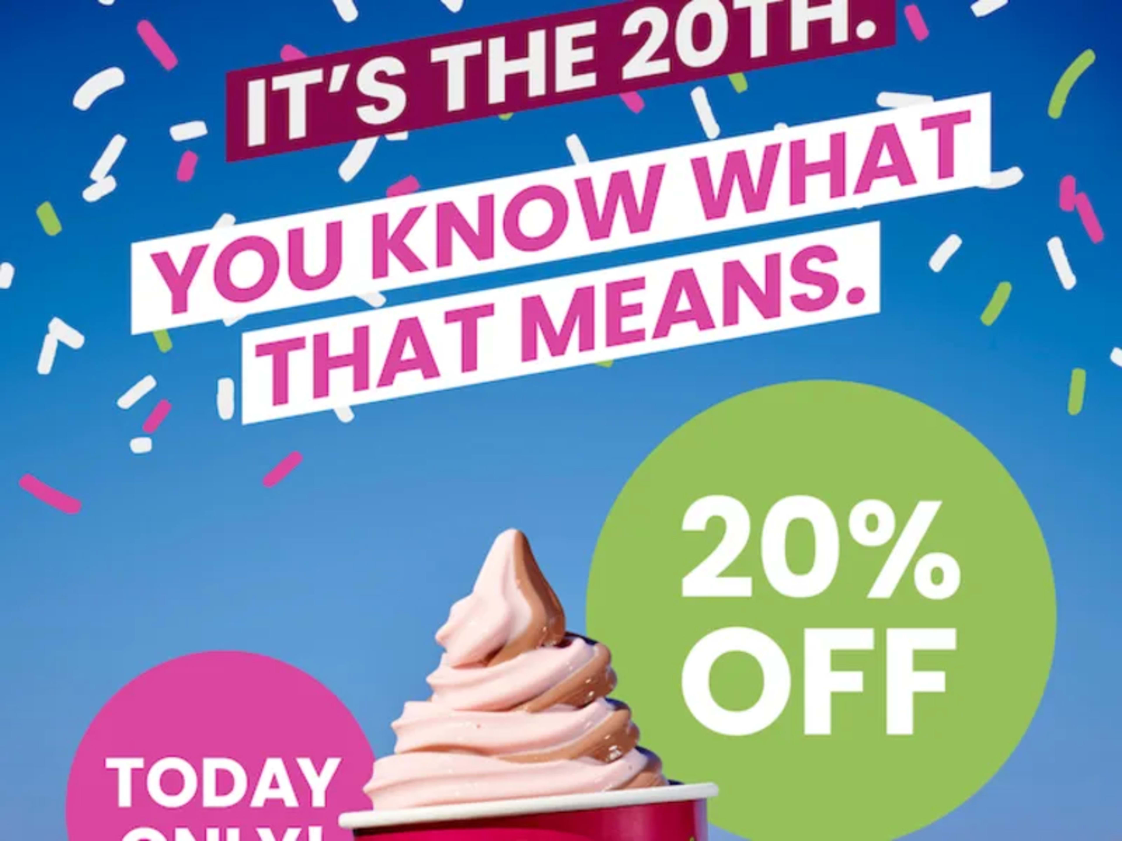 20% Off Every 20th Day - Rewards Members Only