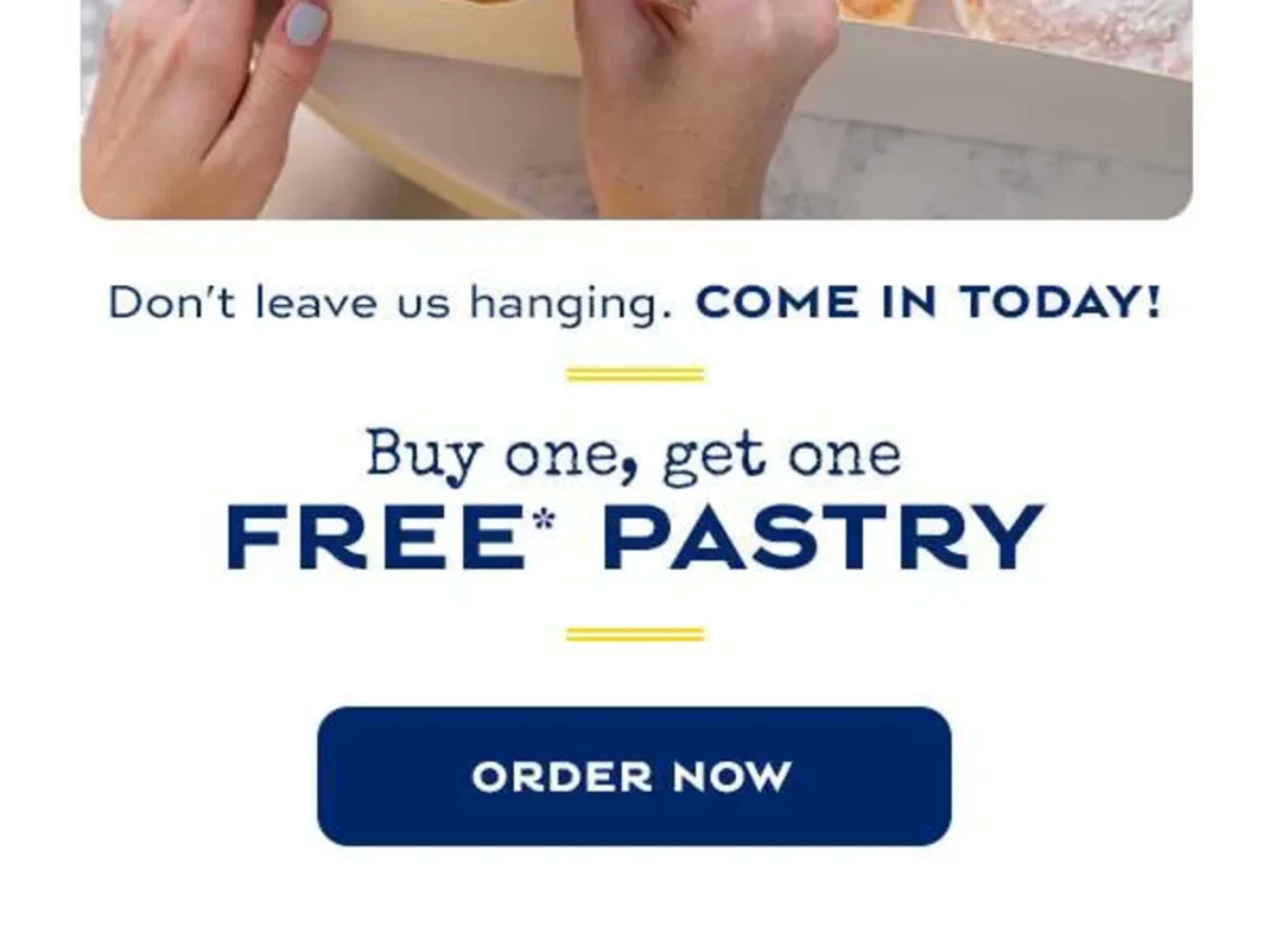 BOGO Free Pastry - Rewards Members Only