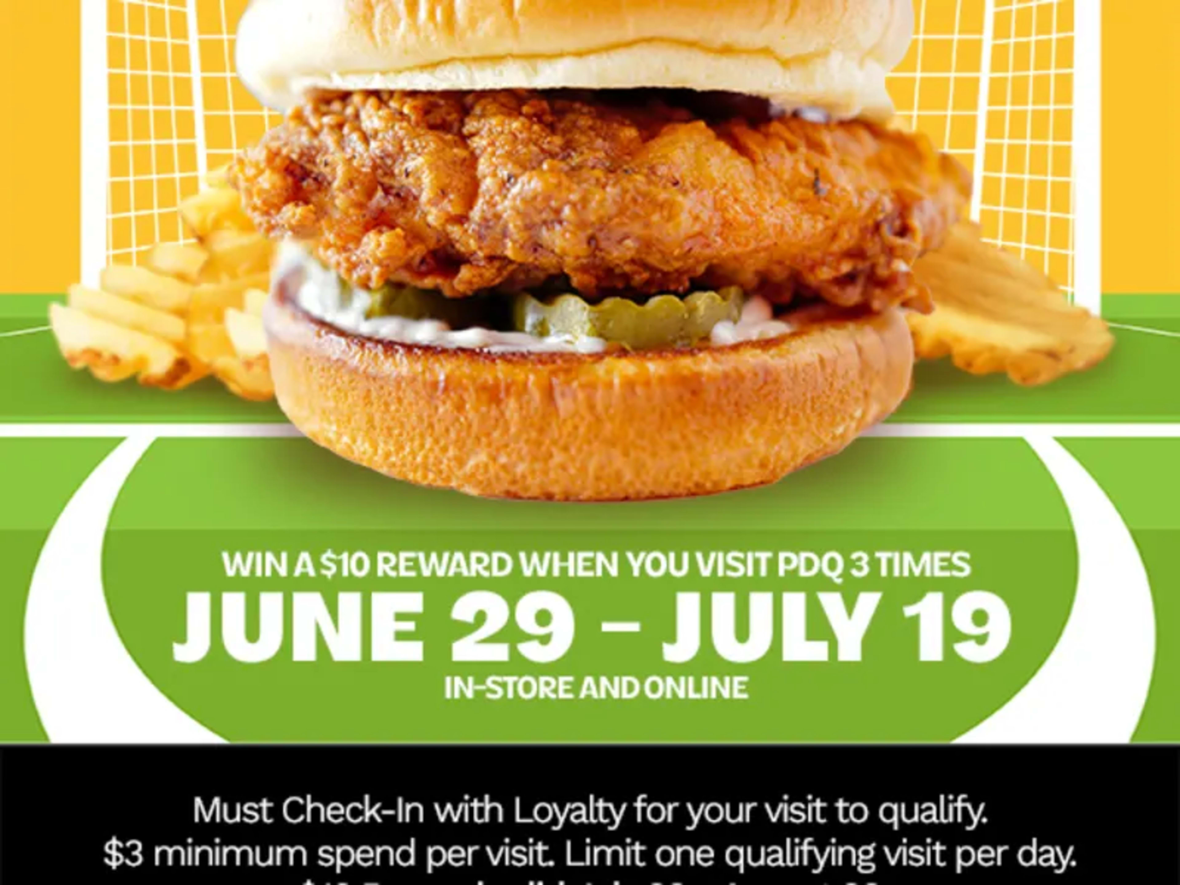 $10 Reward After 3 Visits - Rewards Members Only