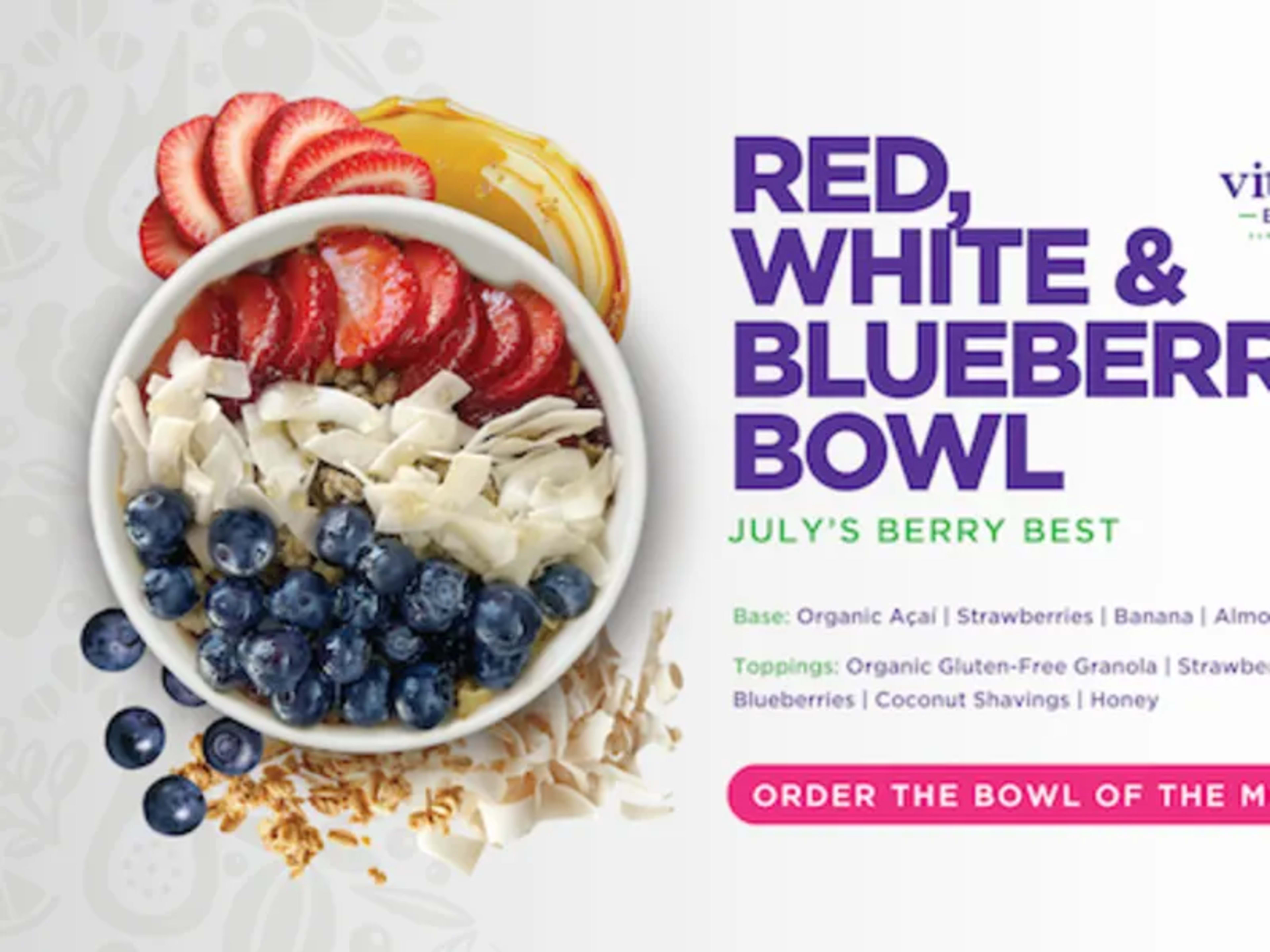 BOGO 50% Off Red, White & Blueberry Bowl