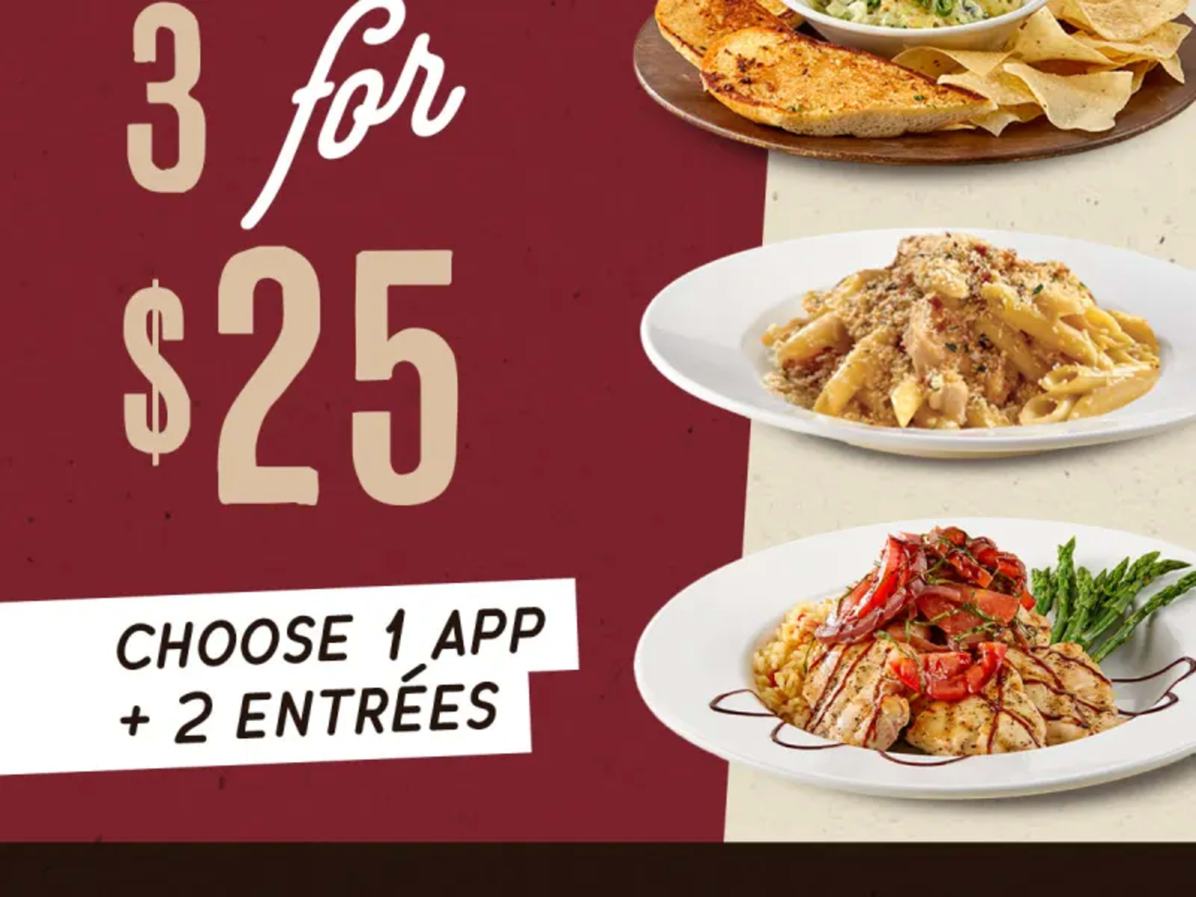 Free Entree with Entrée Purchase - July 3-5