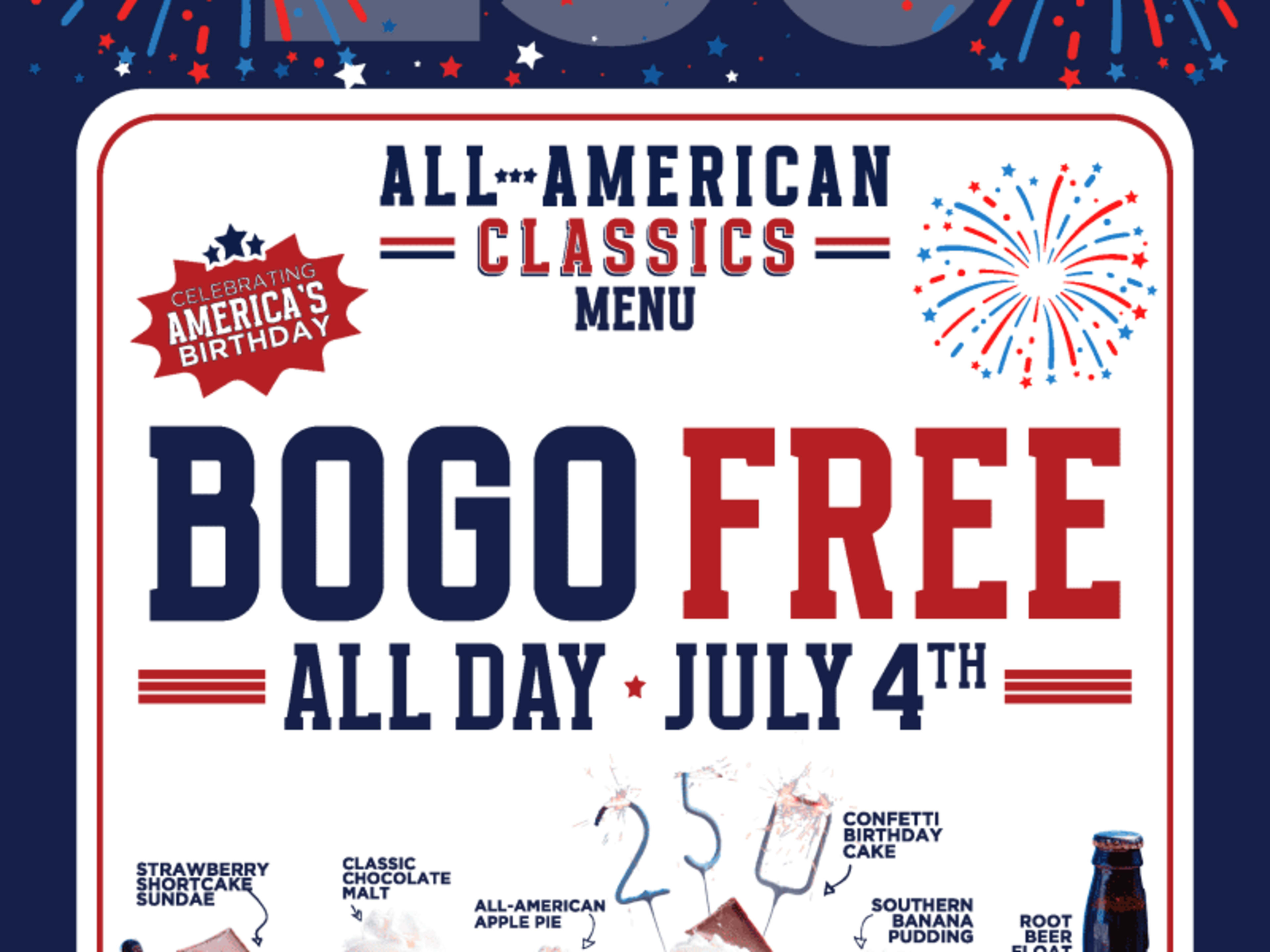 BOGO Free All-American Classics - July 4th