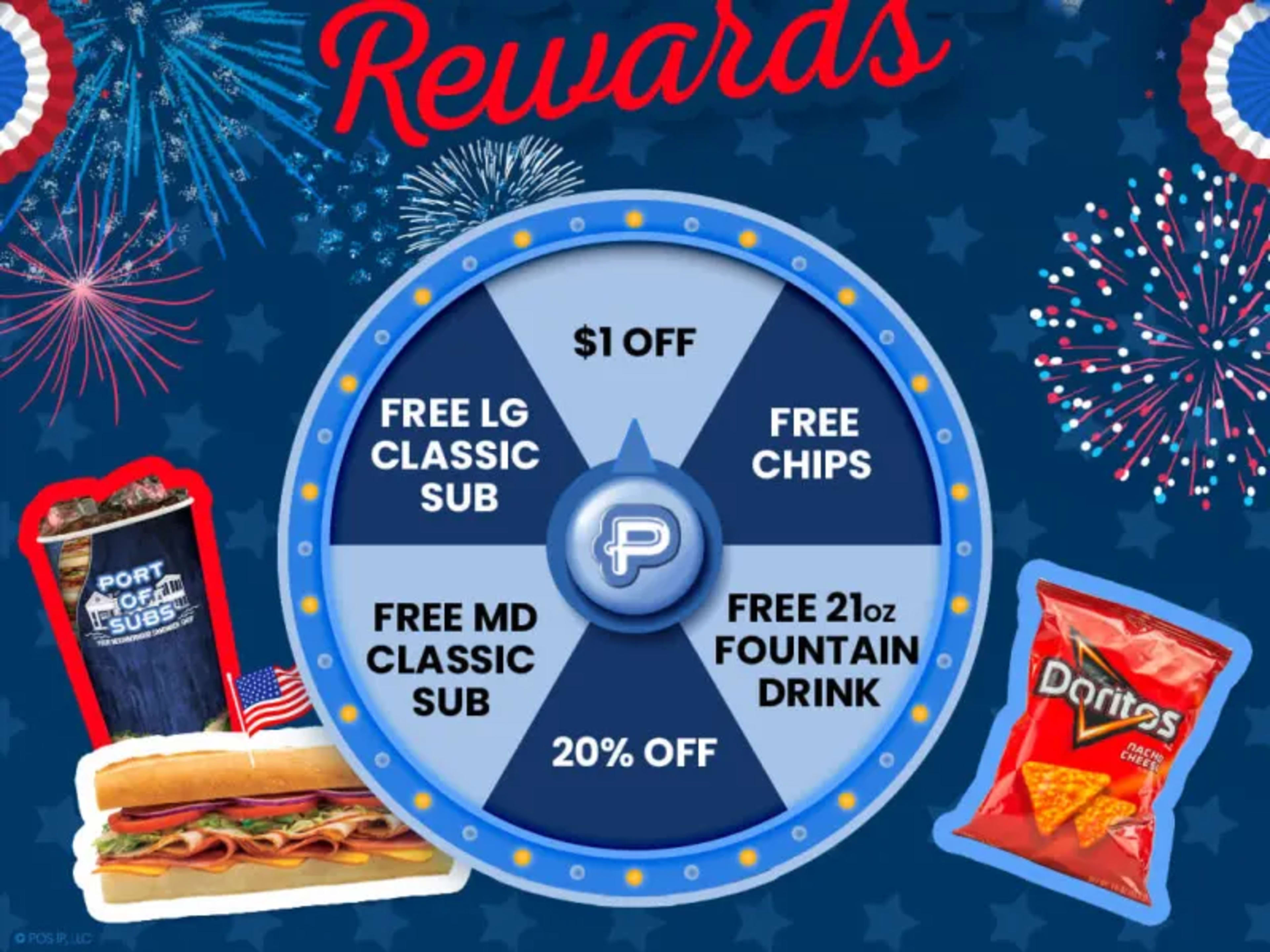 4th of July Rewards - Win Free Sub or 20% Off