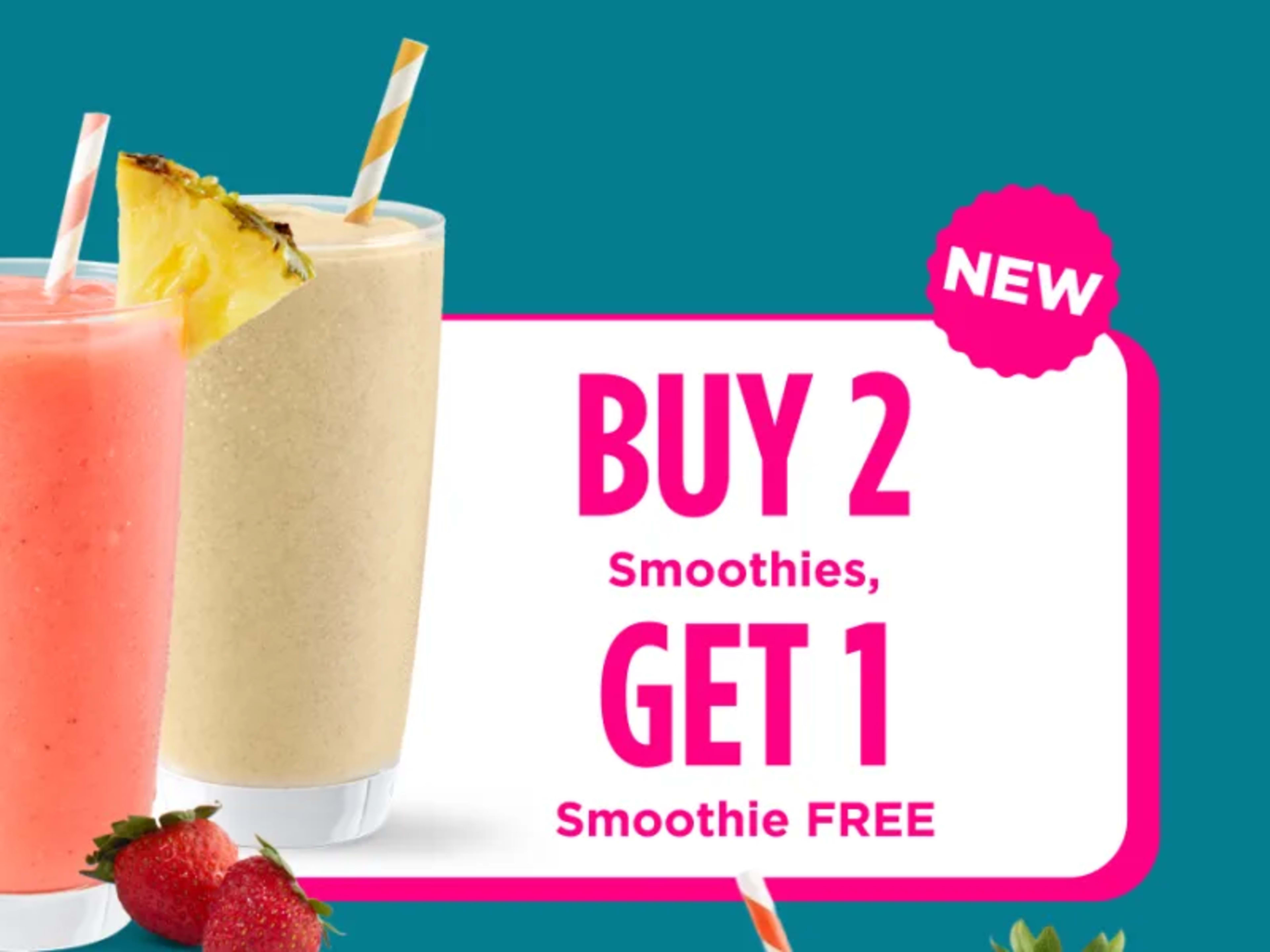50% Off Toasted Snack Roll w/ 24oz Smoothie