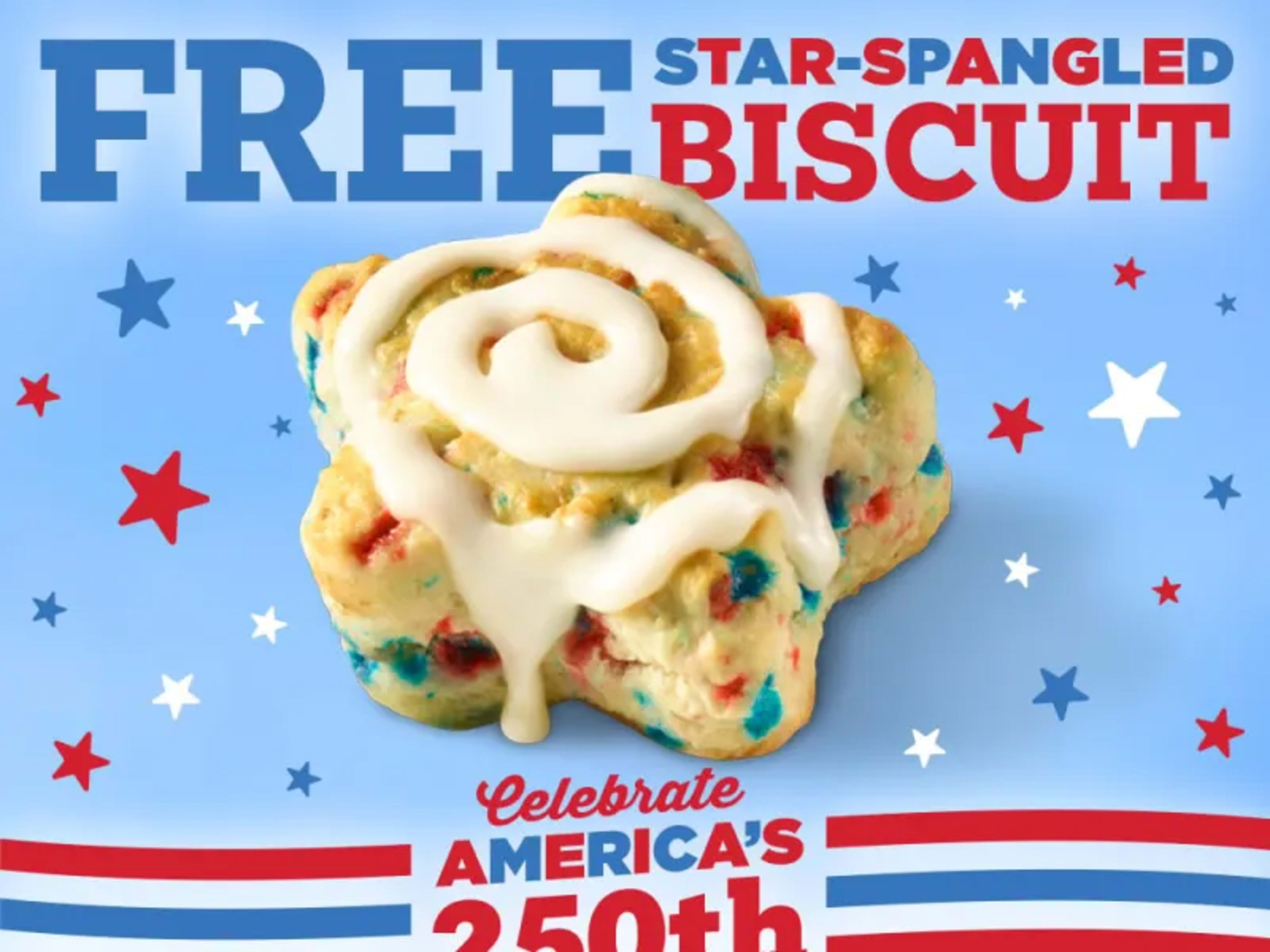 Free Star-Spangled Biscuit - Rewards Members Only