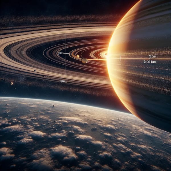 Distancia de saturno al sol en km