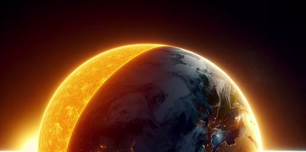 Le soleil comparé à la terre