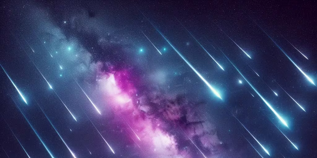 Perseidas; lluvia de estrellas en el cielo