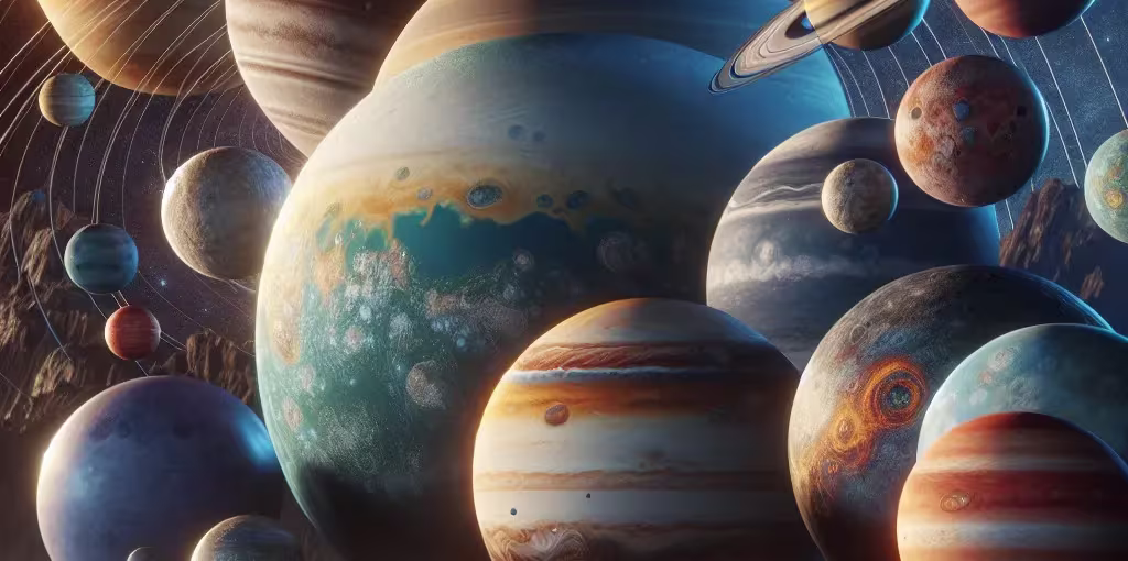 Les noms des planètes du système solaire