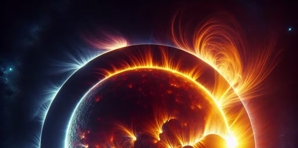 Miksi auringon korona näkyy auringonpimennyksen aikana?